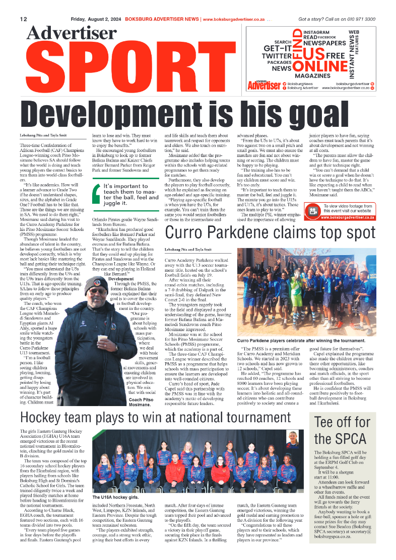 Boksburg Advertiser 2 August 2024 page 20
