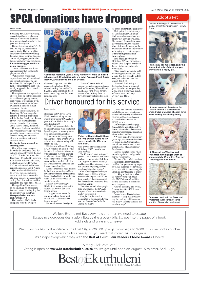 Boksburg Advertiser 2 August 2024 page 6