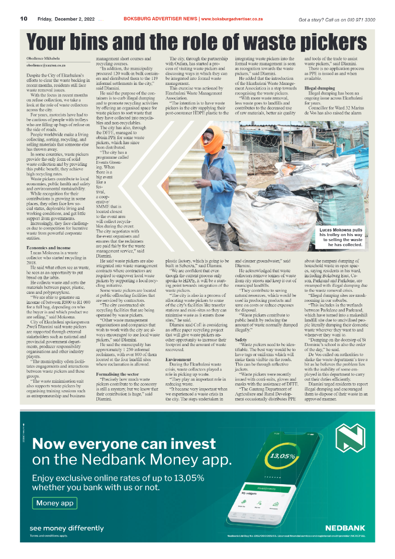 Boksburg Advertiser 2 Dec 2022 page 10