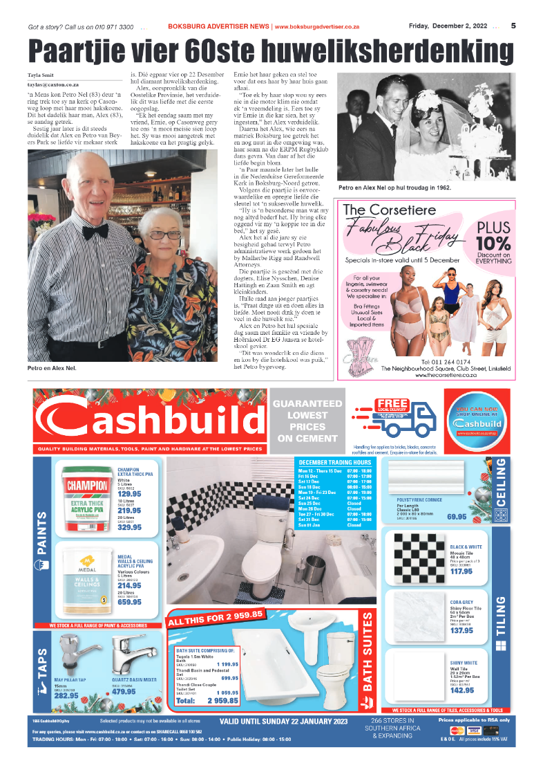 Boksburg Advertiser 2 Dec 2022 page 5