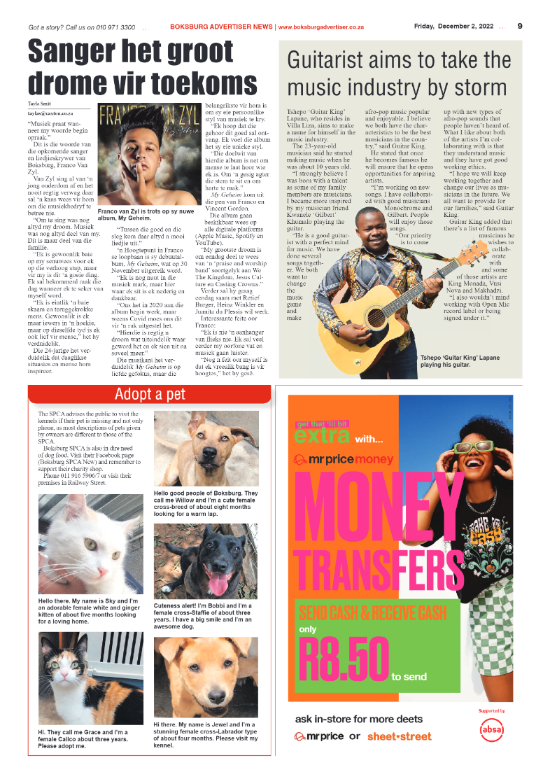 Boksburg Advertiser 2 Dec 2022 page 9