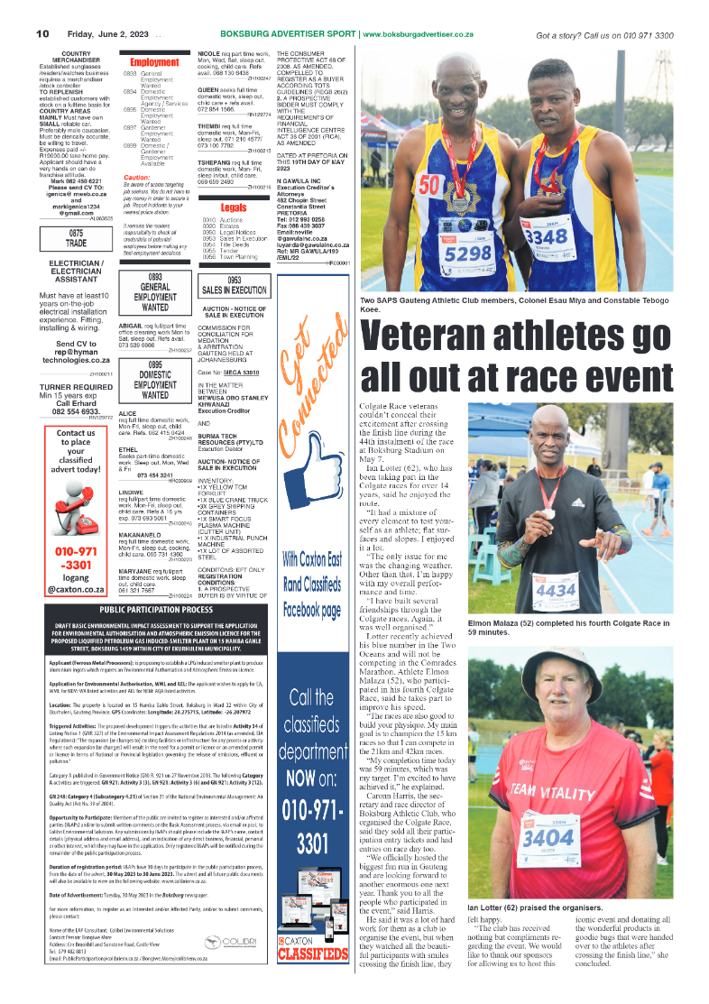 Boksburg Advertiser 2 June 2023 page 10