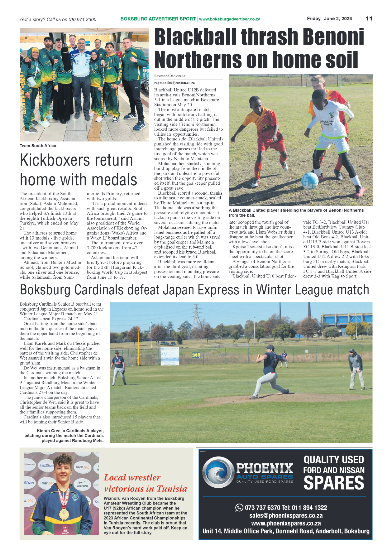 Boksburg Advertiser 2 June 2023 page 11