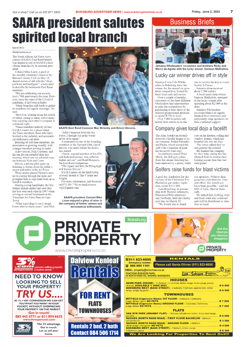 Boksburg Advertiser 2 June 2023 page 7