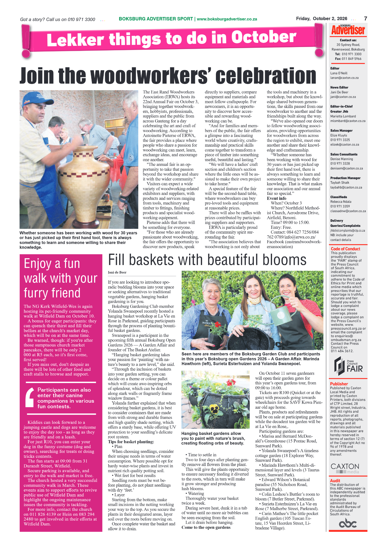 Boksburg Advertiser 2 October 2026 page 7