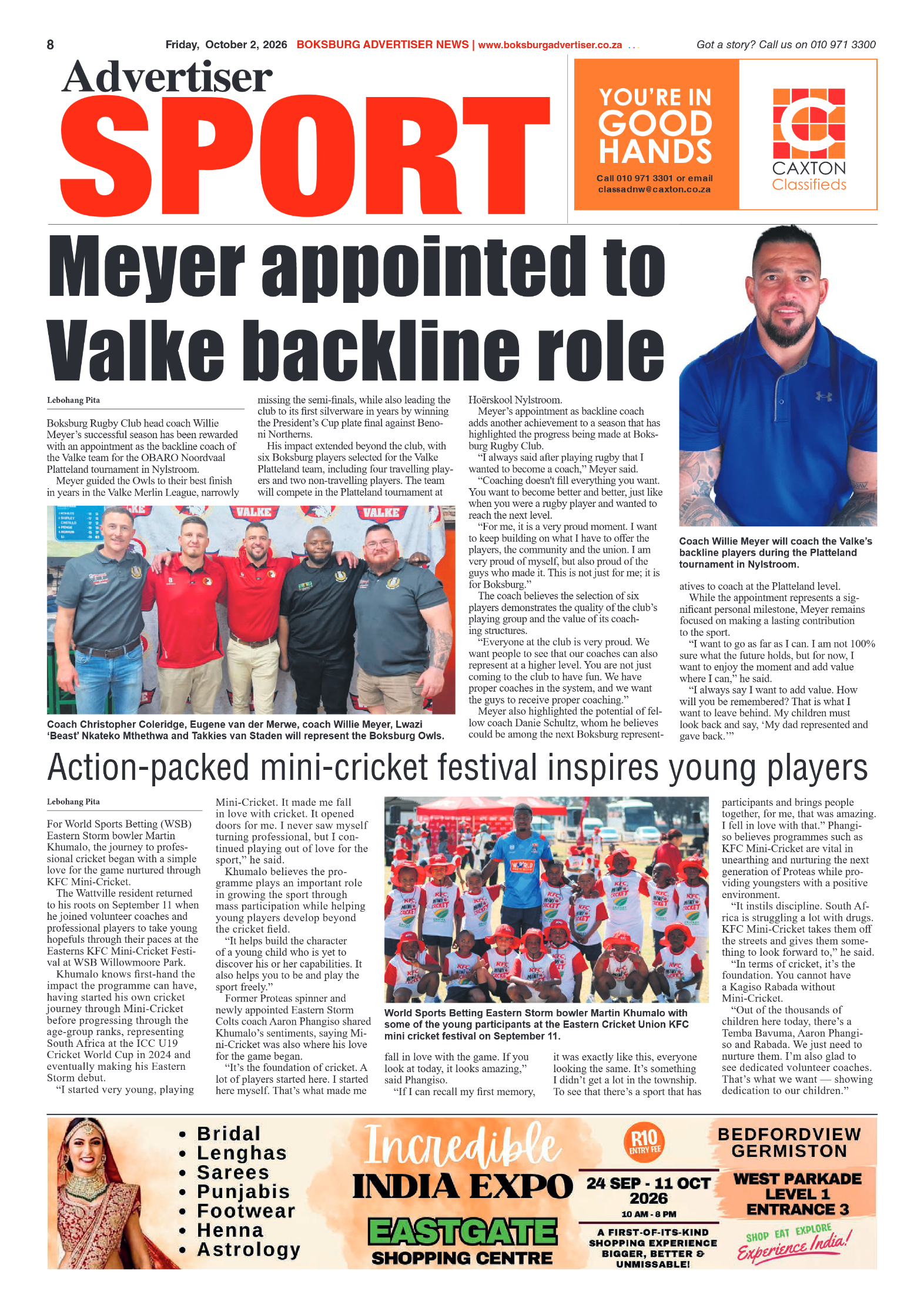 Boksburg Advertiser 2 October 2026 page 8