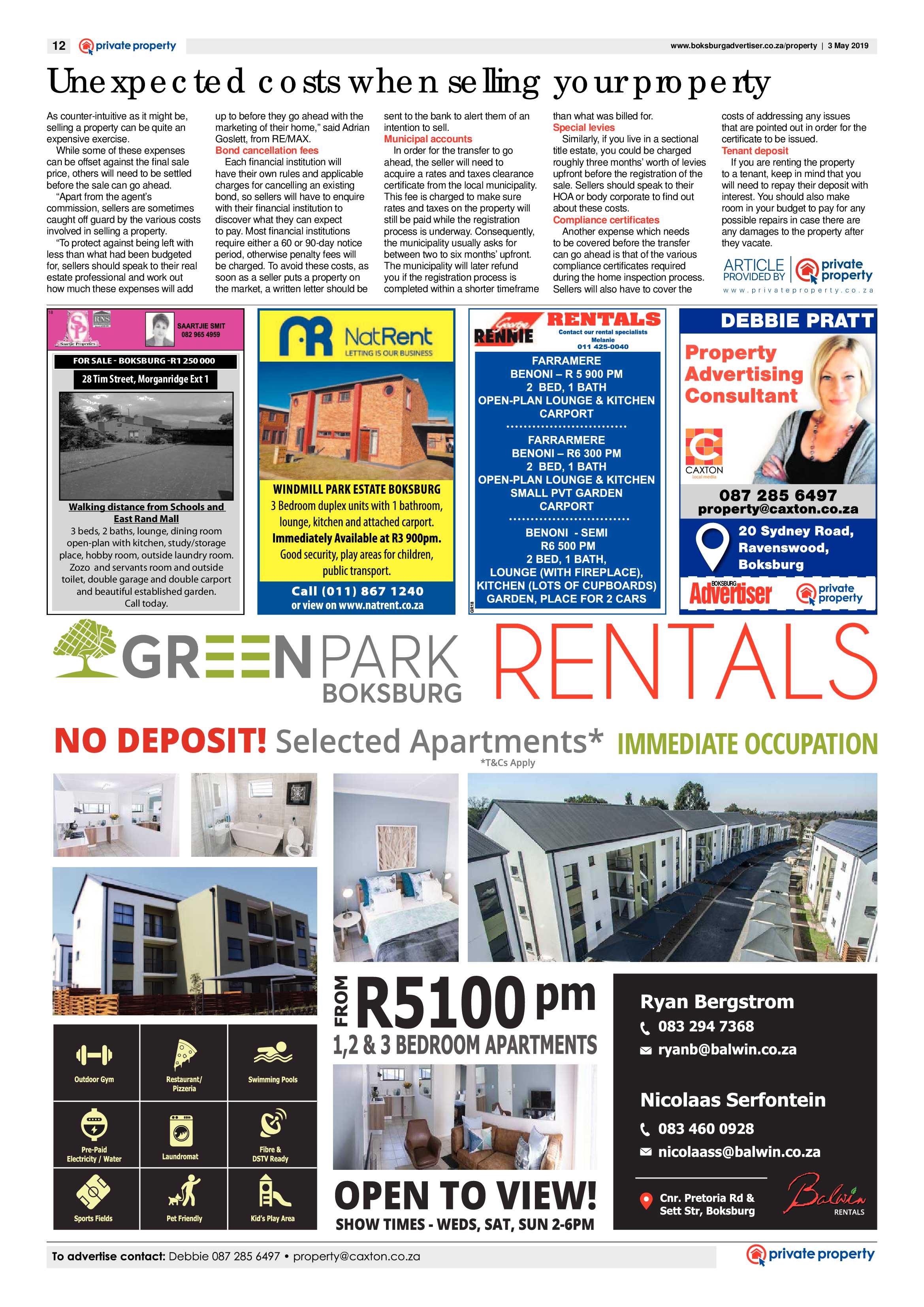 Boksburg Advertiser 30 April 2019 page 12