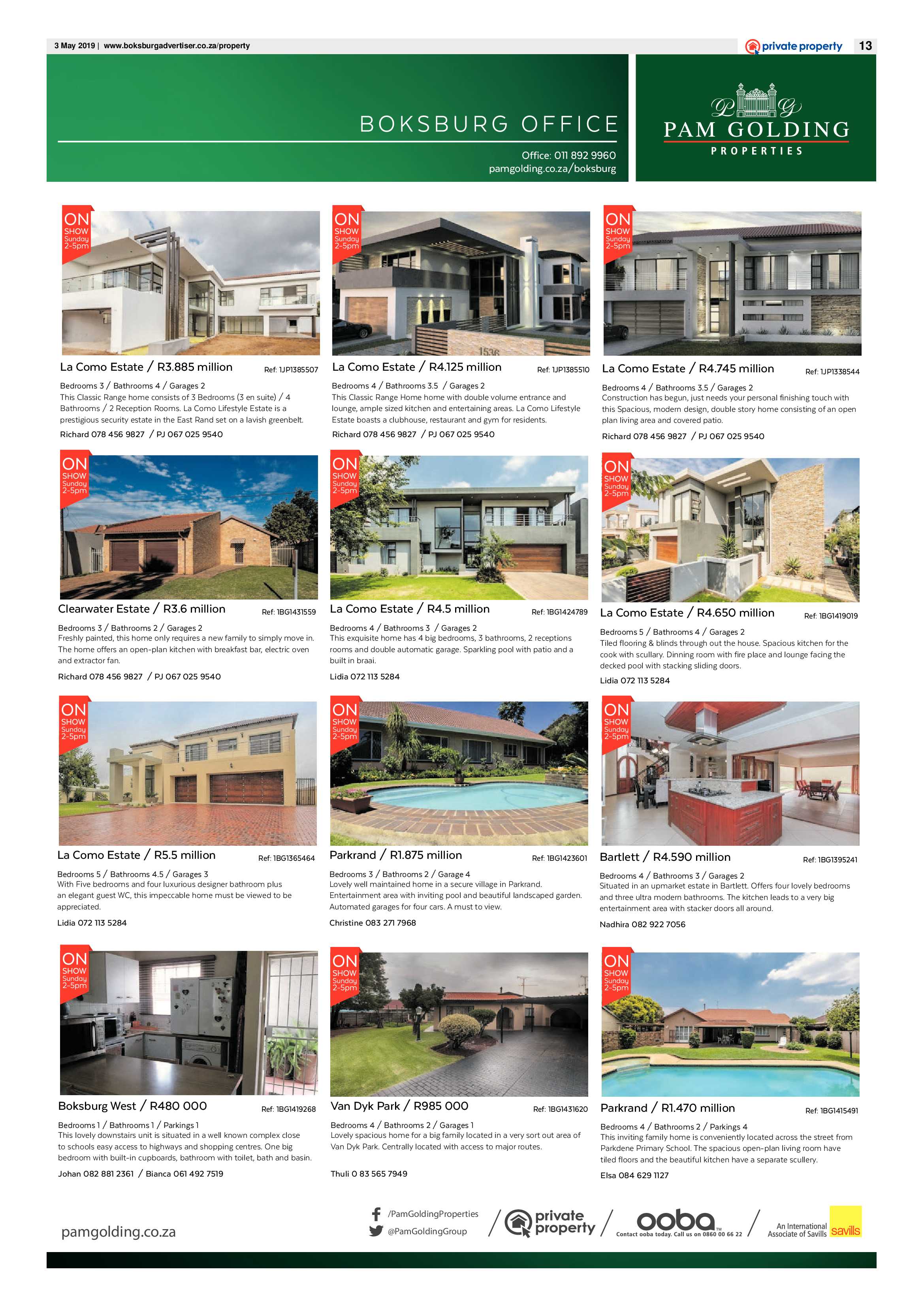 Boksburg Advertiser 30 April 2019 page 13
