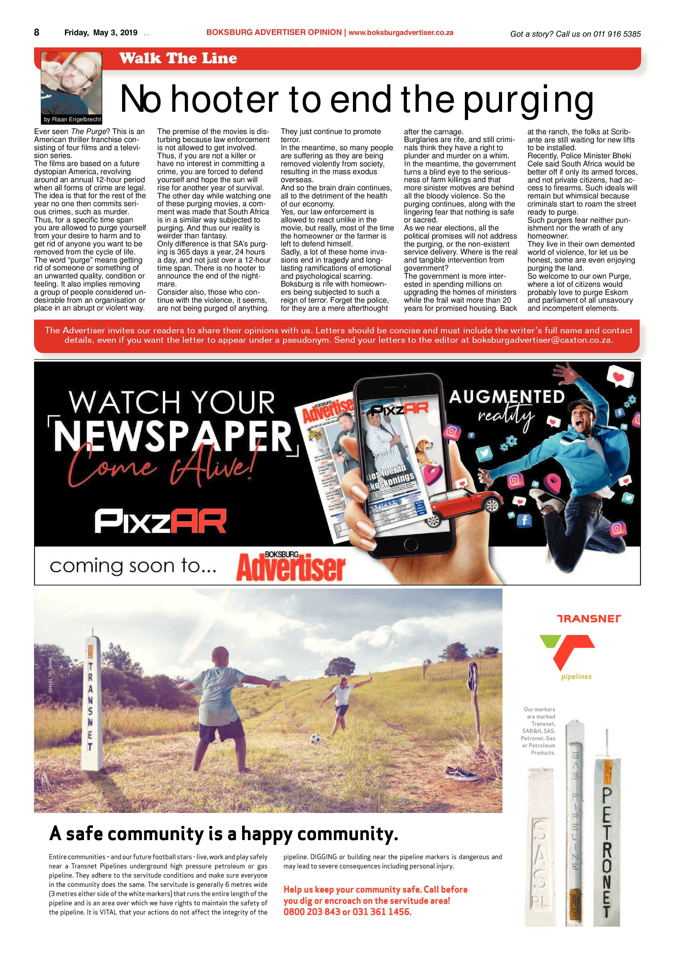 Boksburg Advertiser 30 April 2019 page 8