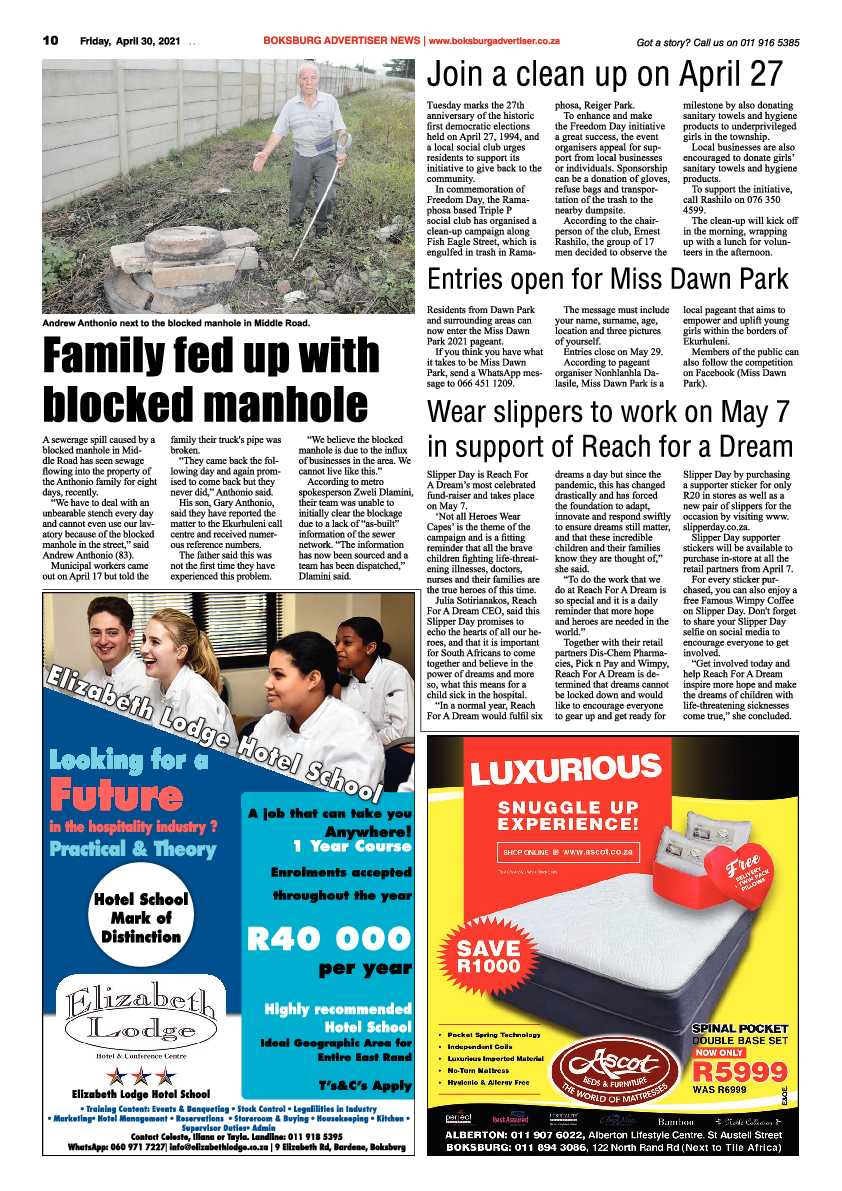 Boksburg Advertiser 30 April 2021 page 10