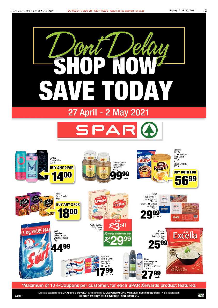 Boksburg Advertiser 30 April 2021 page 13