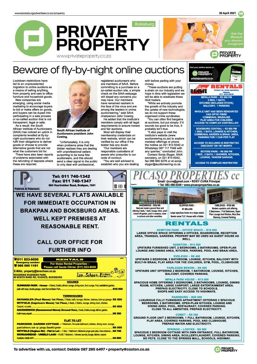 Boksburg Advertiser 30 April 2021 page 19