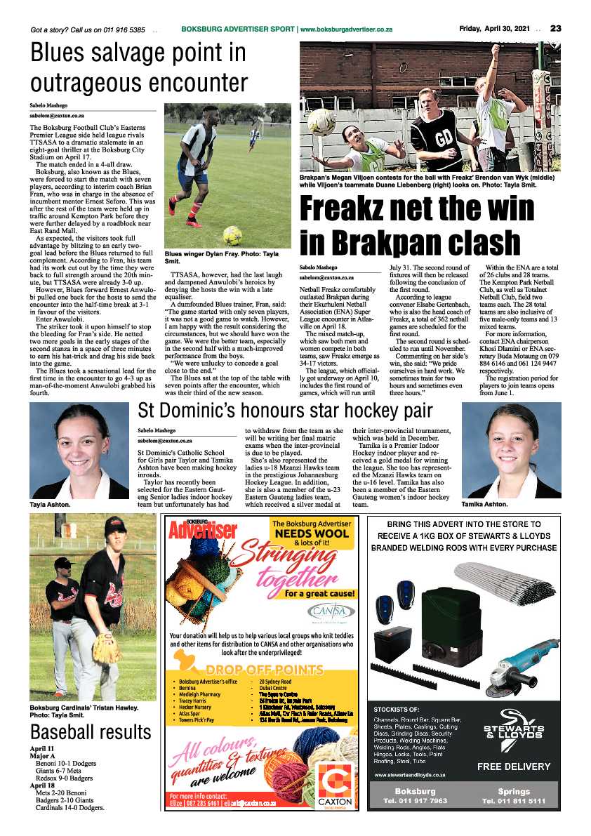 Boksburg Advertiser 30 April 2021 page 23
