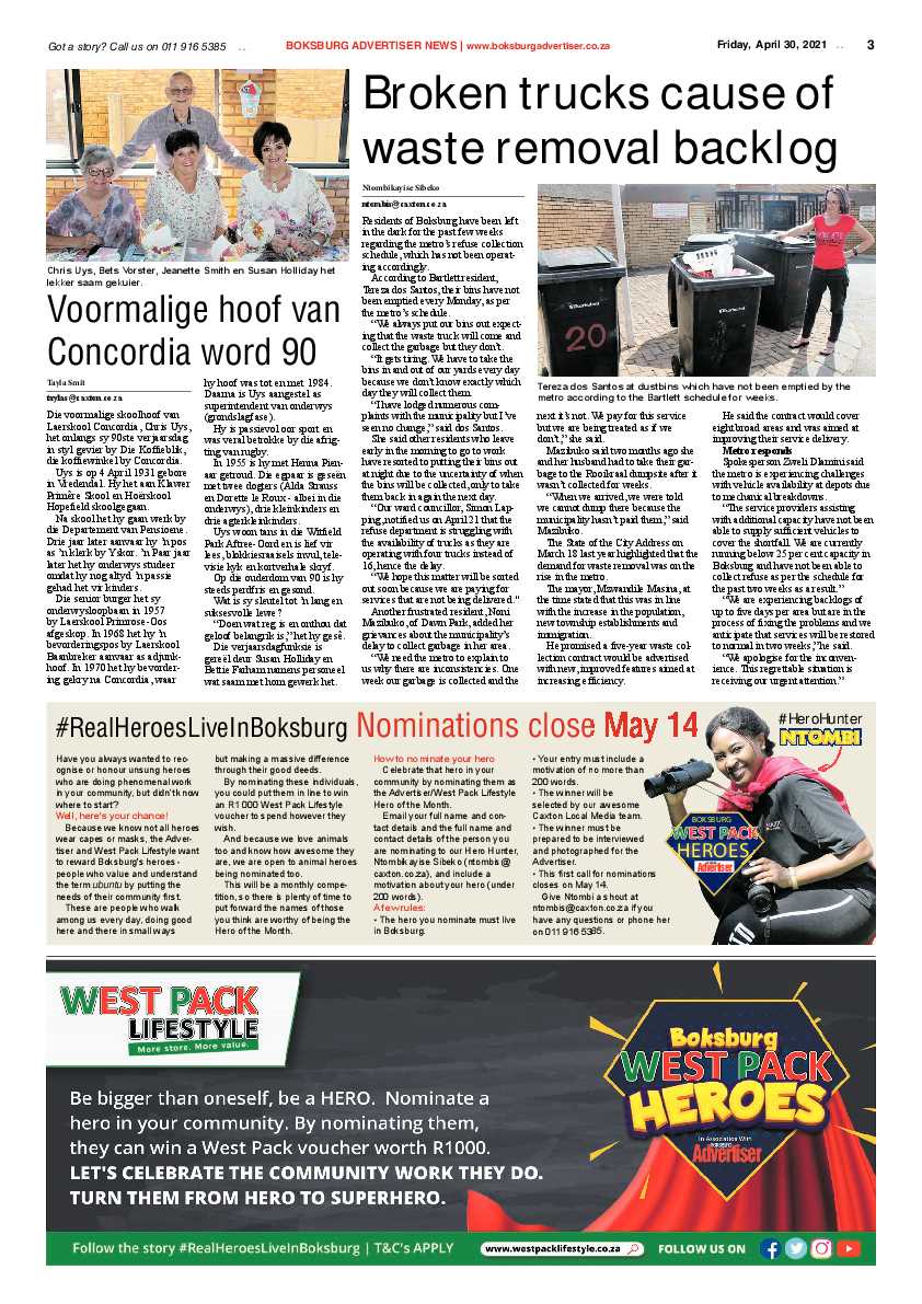Boksburg Advertiser 30 April 2021 page 3