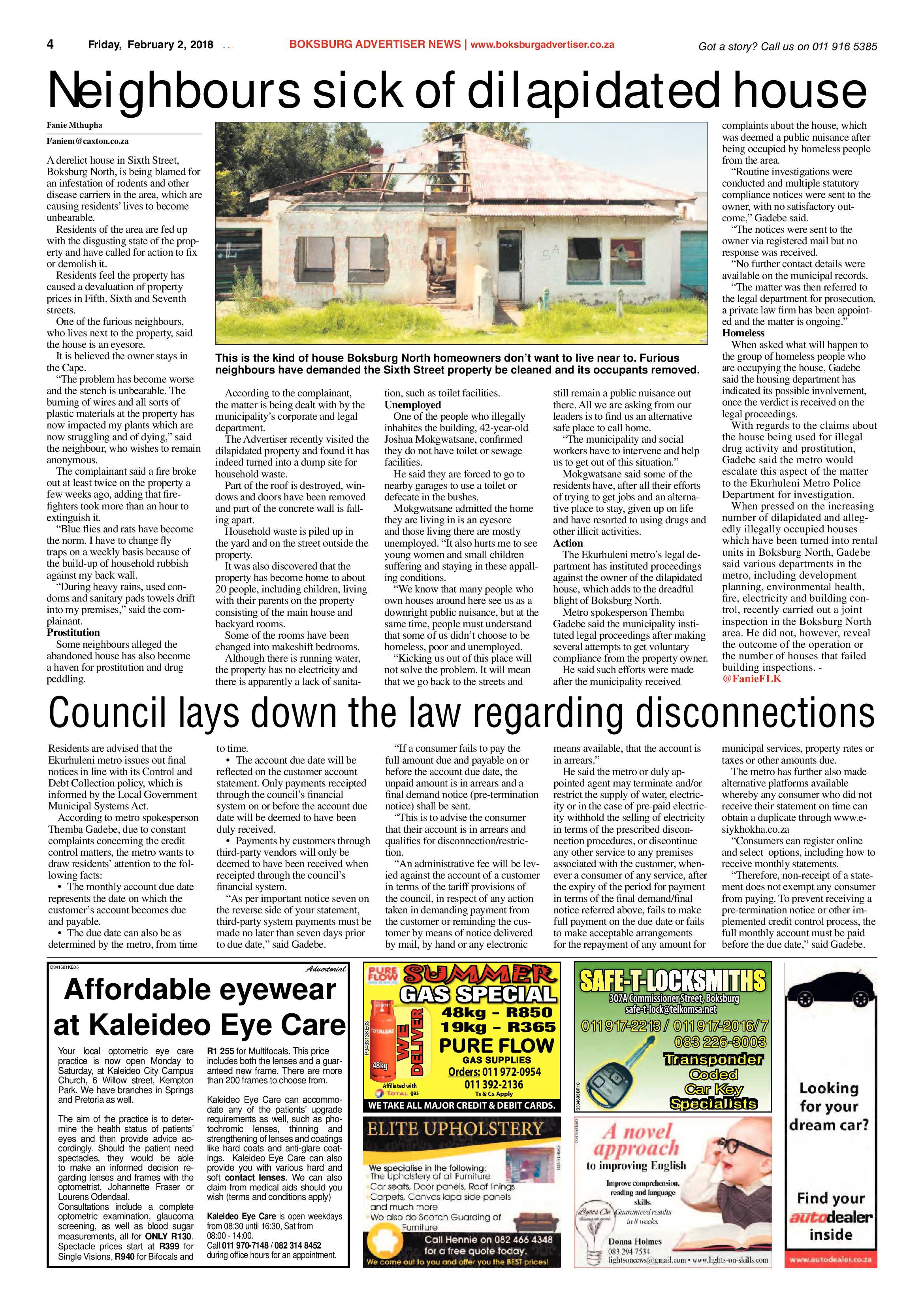 Boksburg Advertiser 30 January 2018 page 4