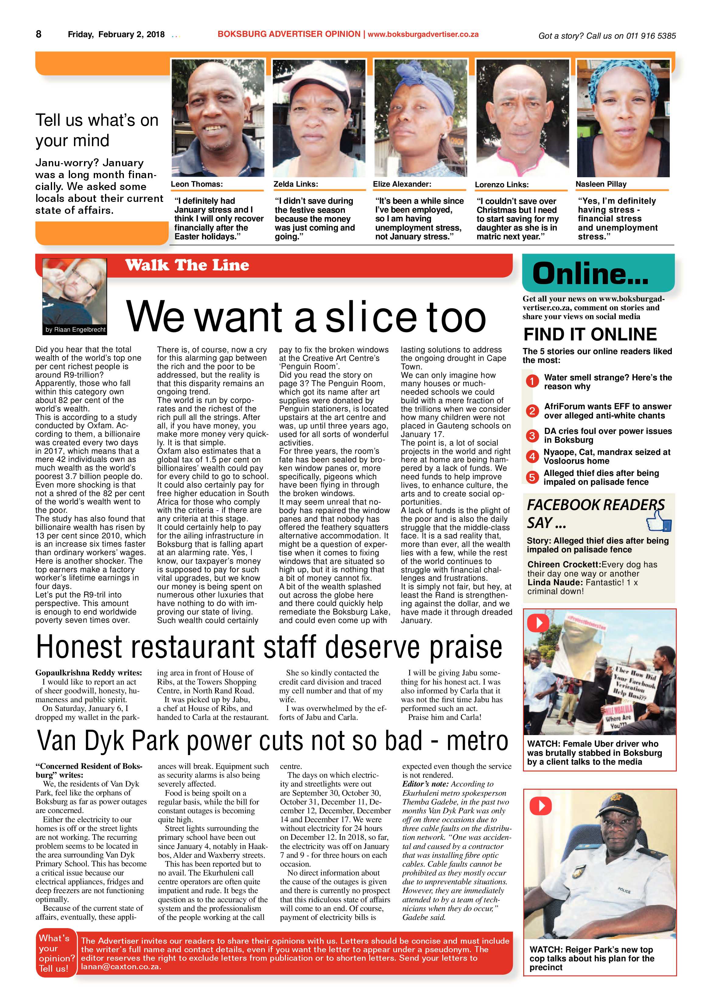 Boksburg Advertiser 30 January 2018 page 8