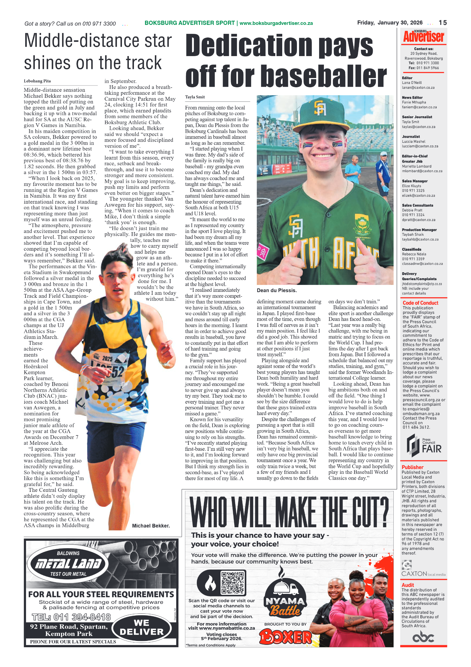 Boksburg Advertiser 30 January 2026 page 15