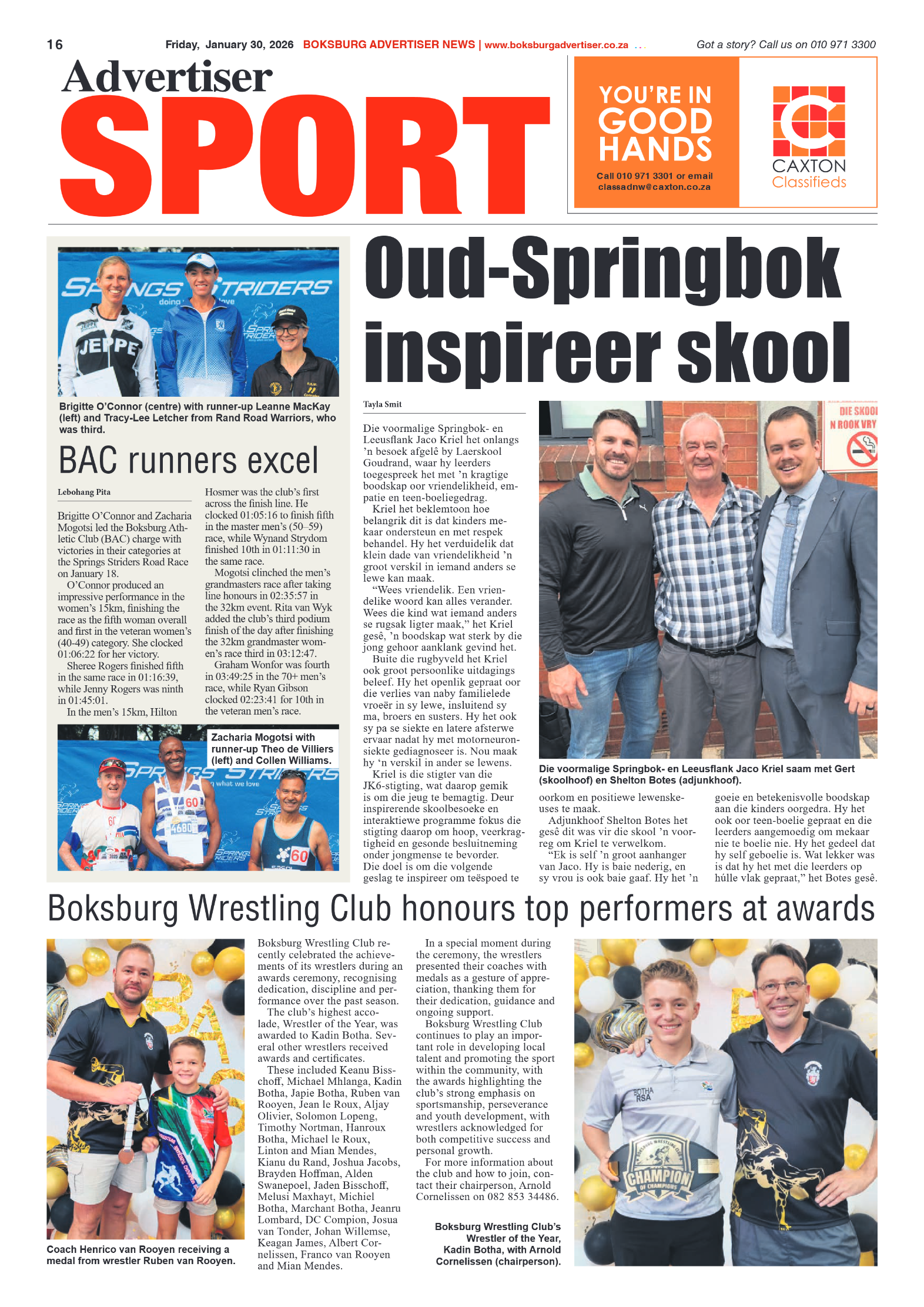 Boksburg Advertiser 30 January 2026 page 16
