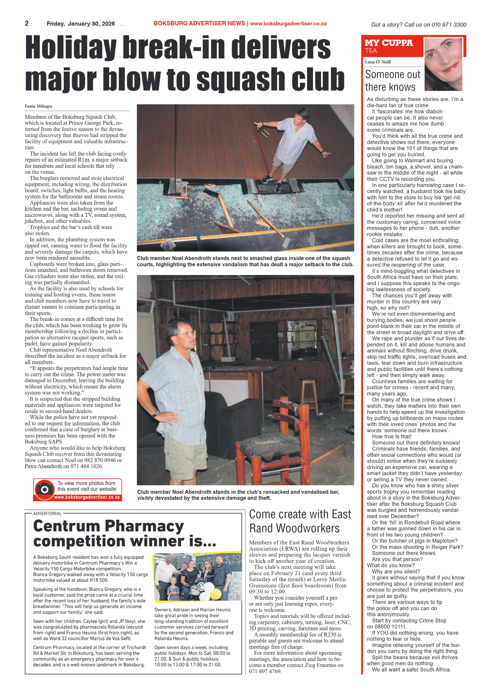Boksburg Advertiser 30 January 2026 page 2