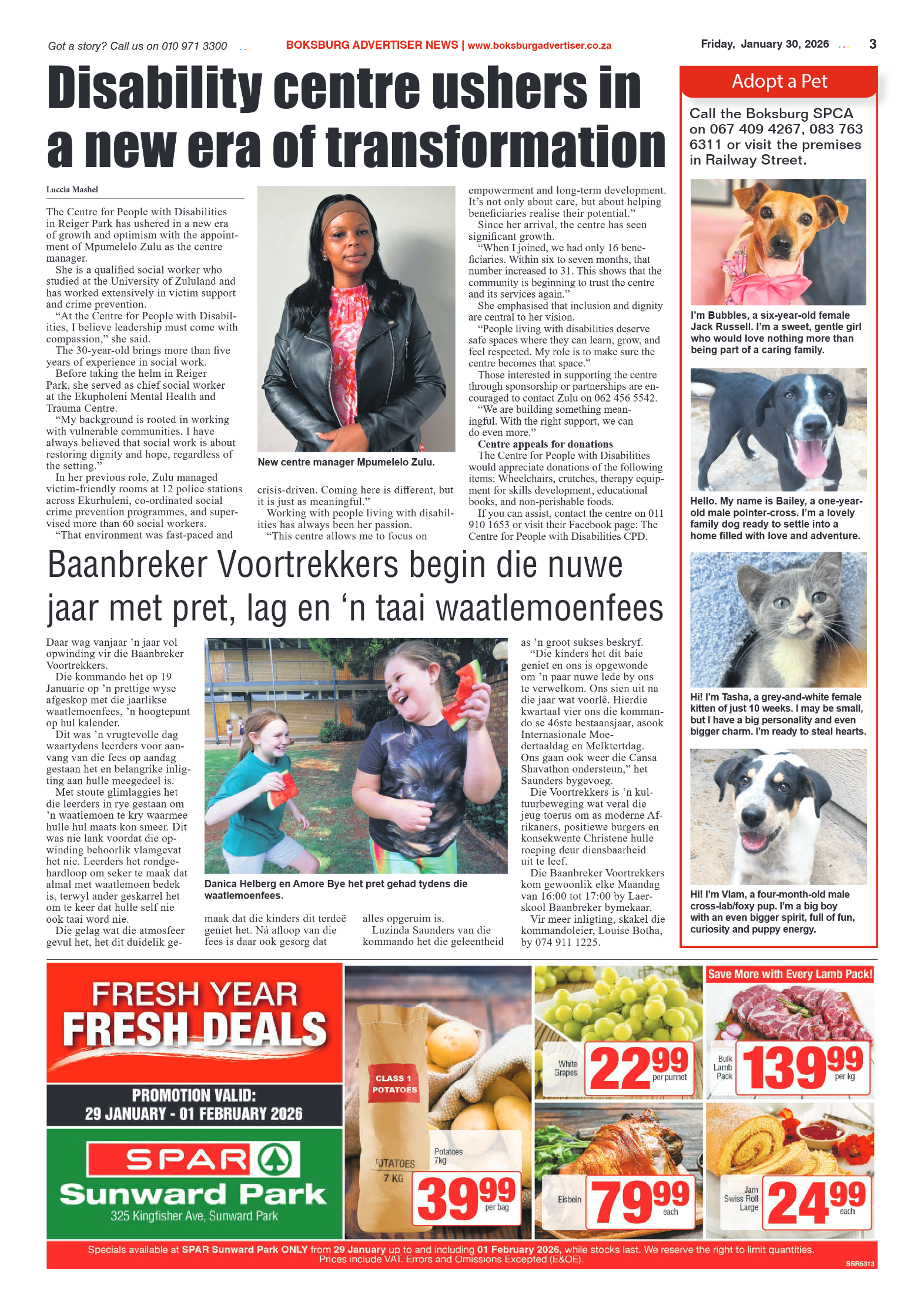 Boksburg Advertiser 30 January 2026 page 3