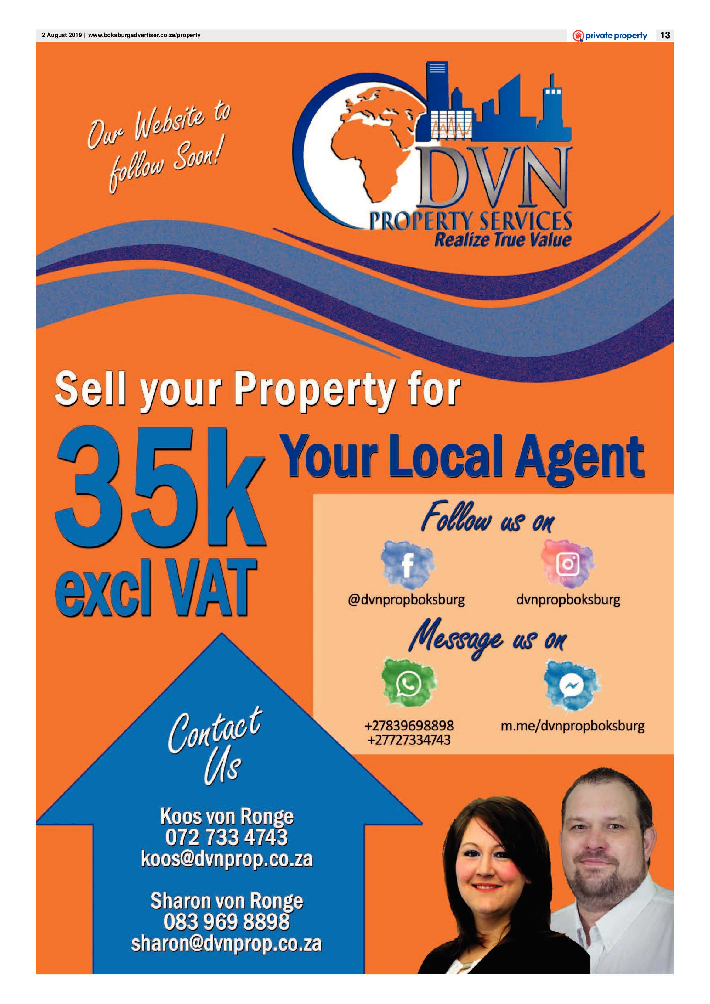 Boksburg Advertiser 30 July 2019 page 13