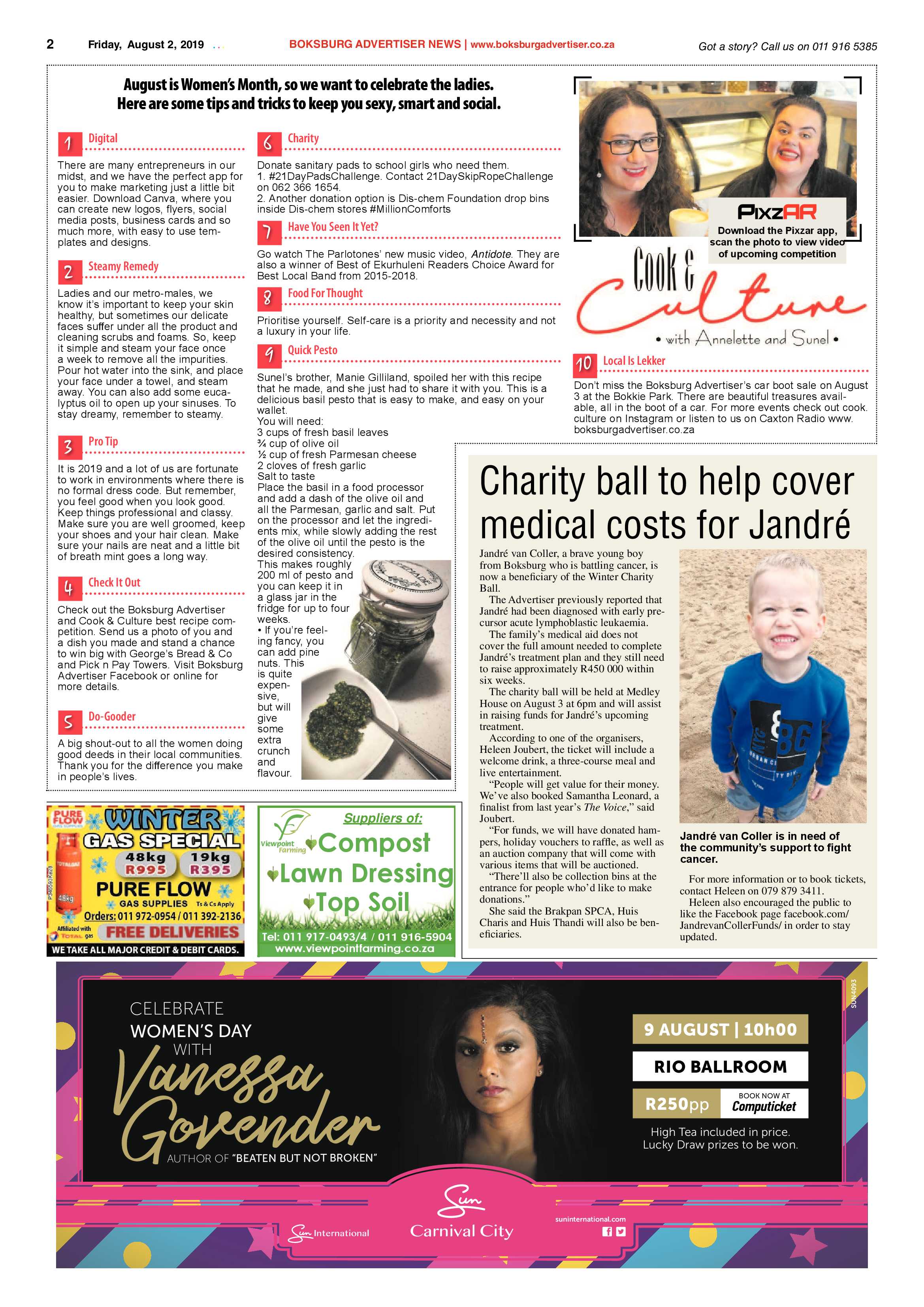 Boksburg Advertiser 30 July 2019 page 2