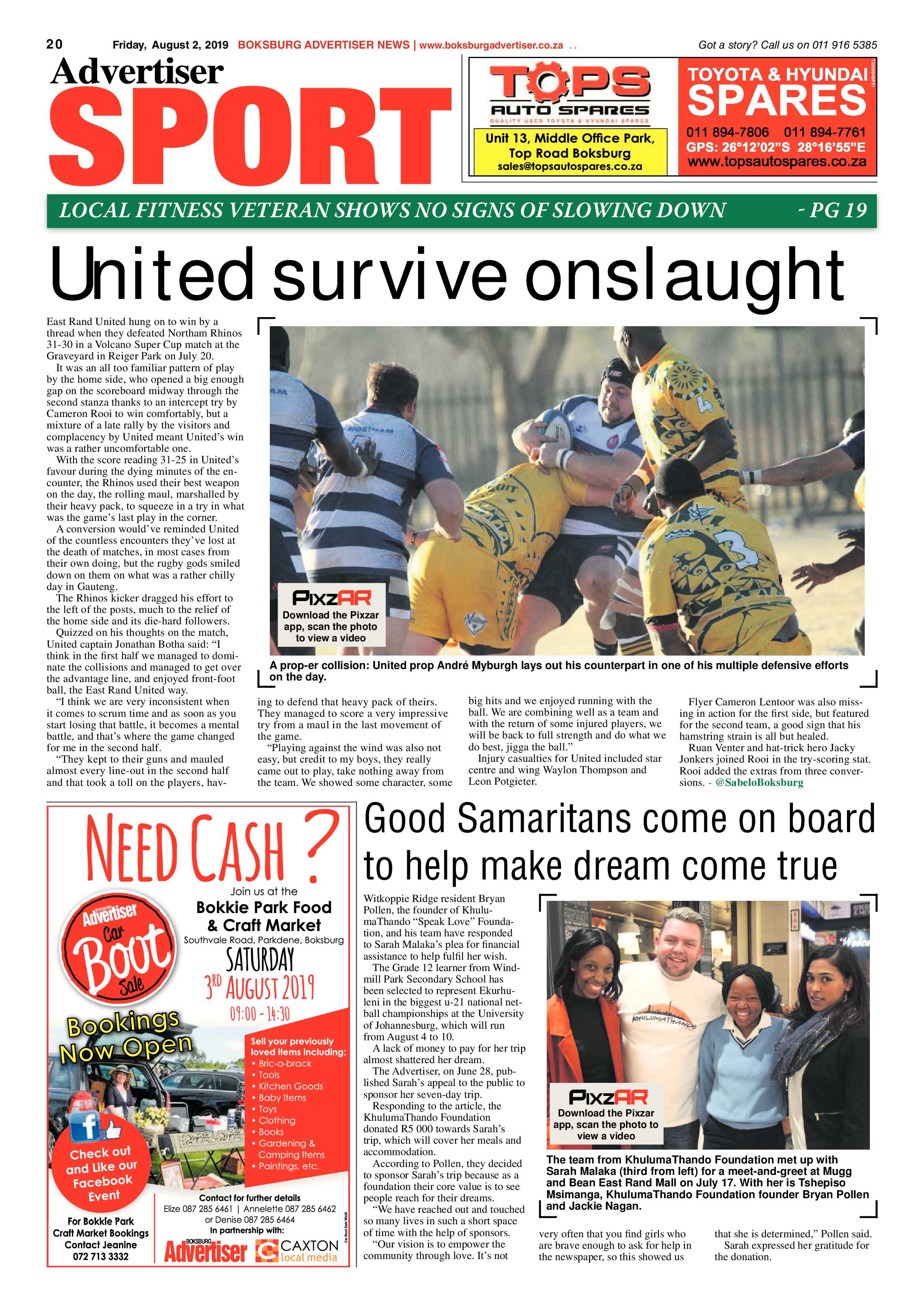 Boksburg Advertiser 30 July 2019 page 20