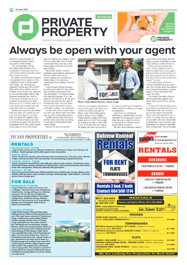 Boksburg Advertiser 30 June 2023 page 12