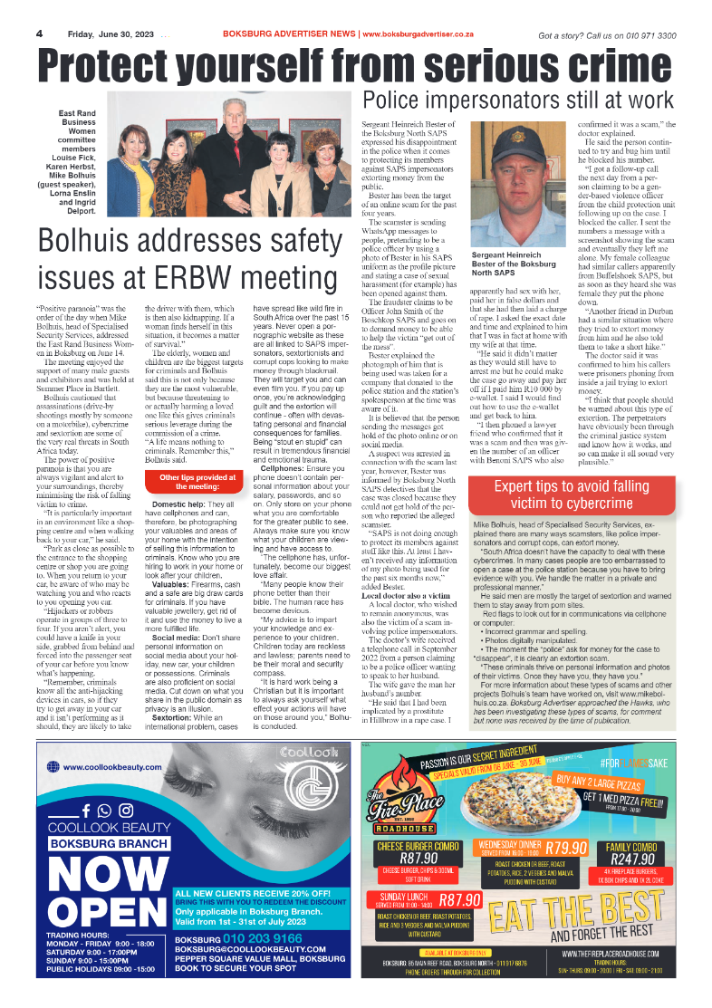 Boksburg Advertiser 30 June 2023 page 4