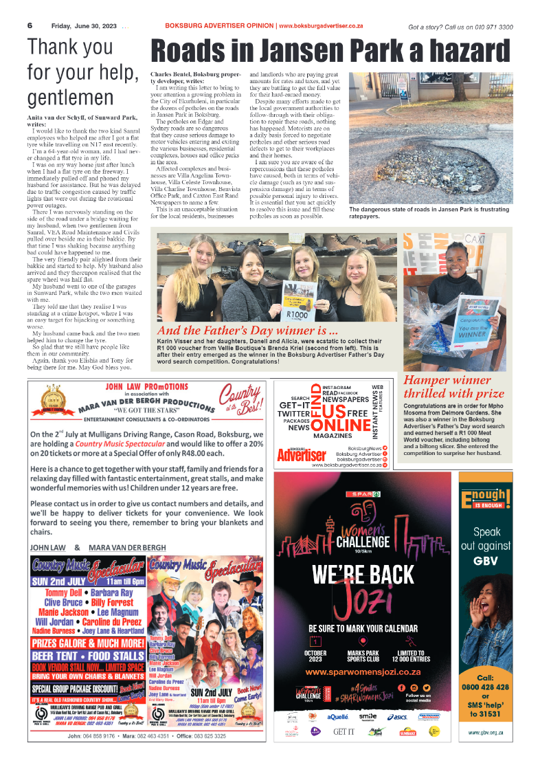 Boksburg Advertiser 30 June 2023 page 6