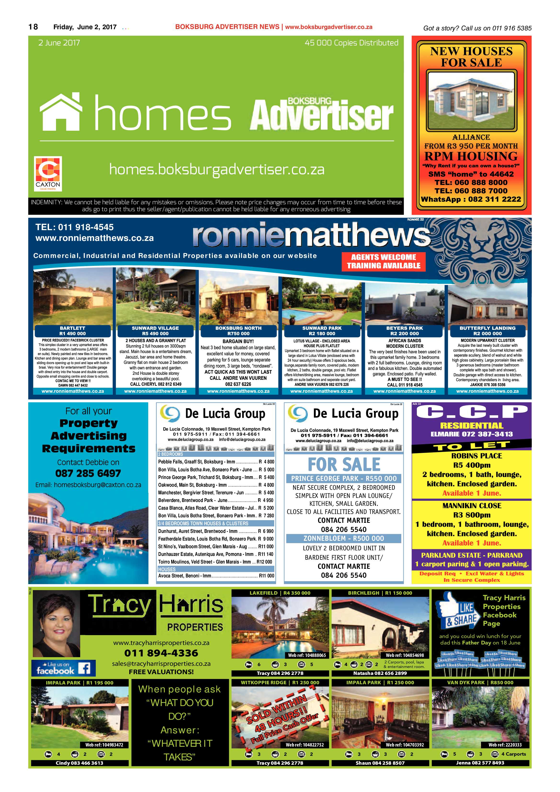 Boksburg Advertiser 30 May 2017 page 18