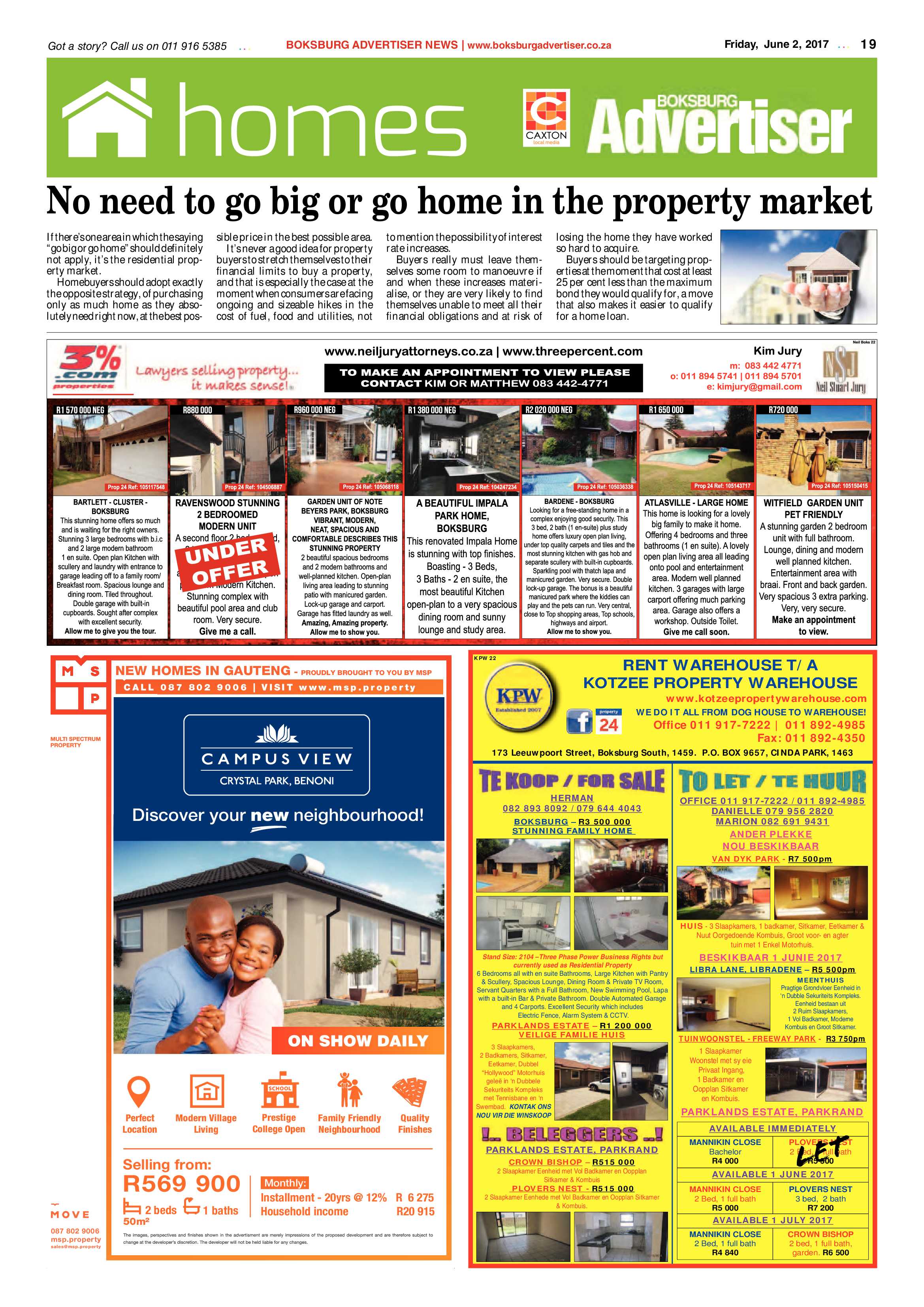 Boksburg Advertiser 30 May 2017 page 19