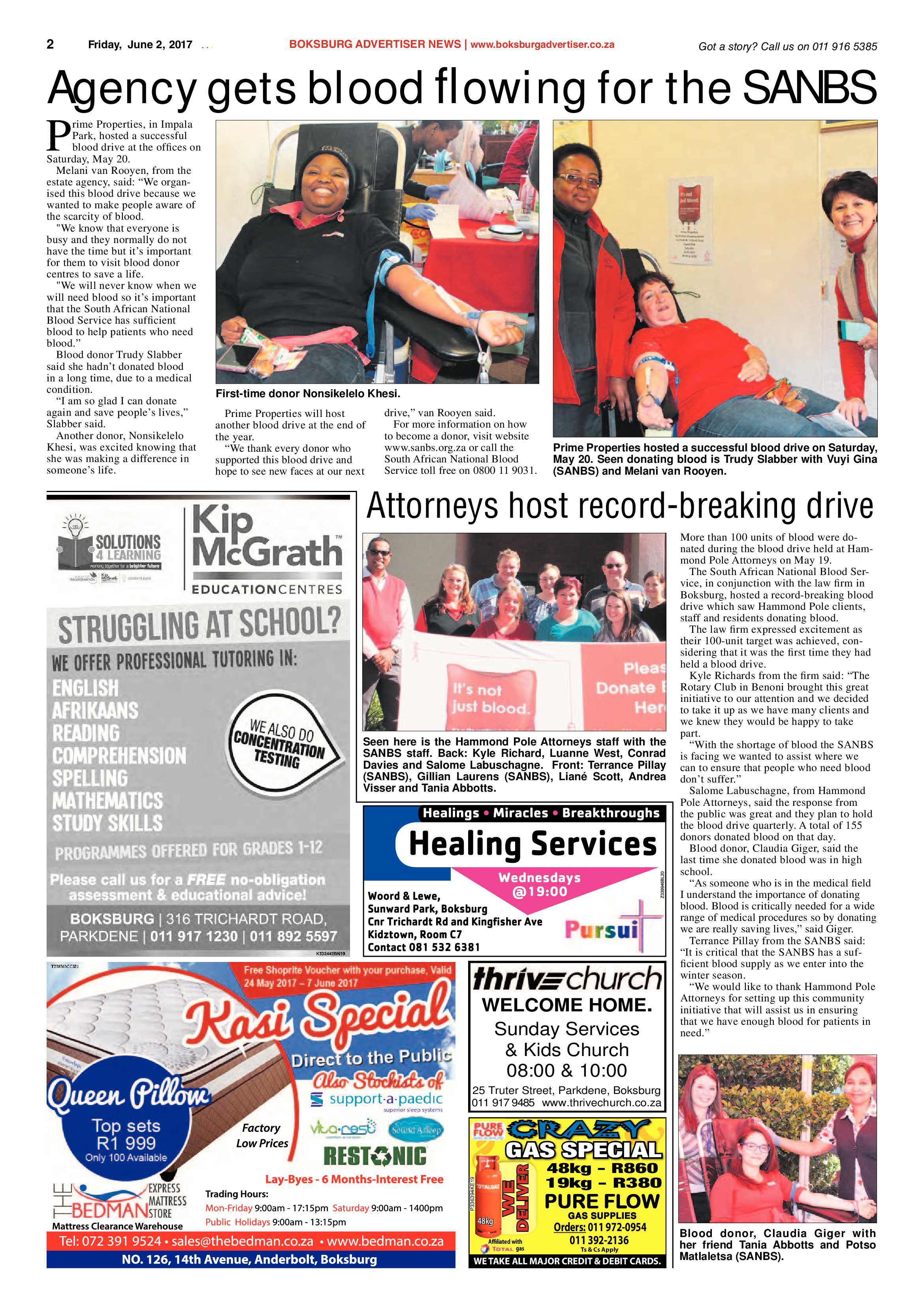 Boksburg Advertiser 30 May 2017 page 2