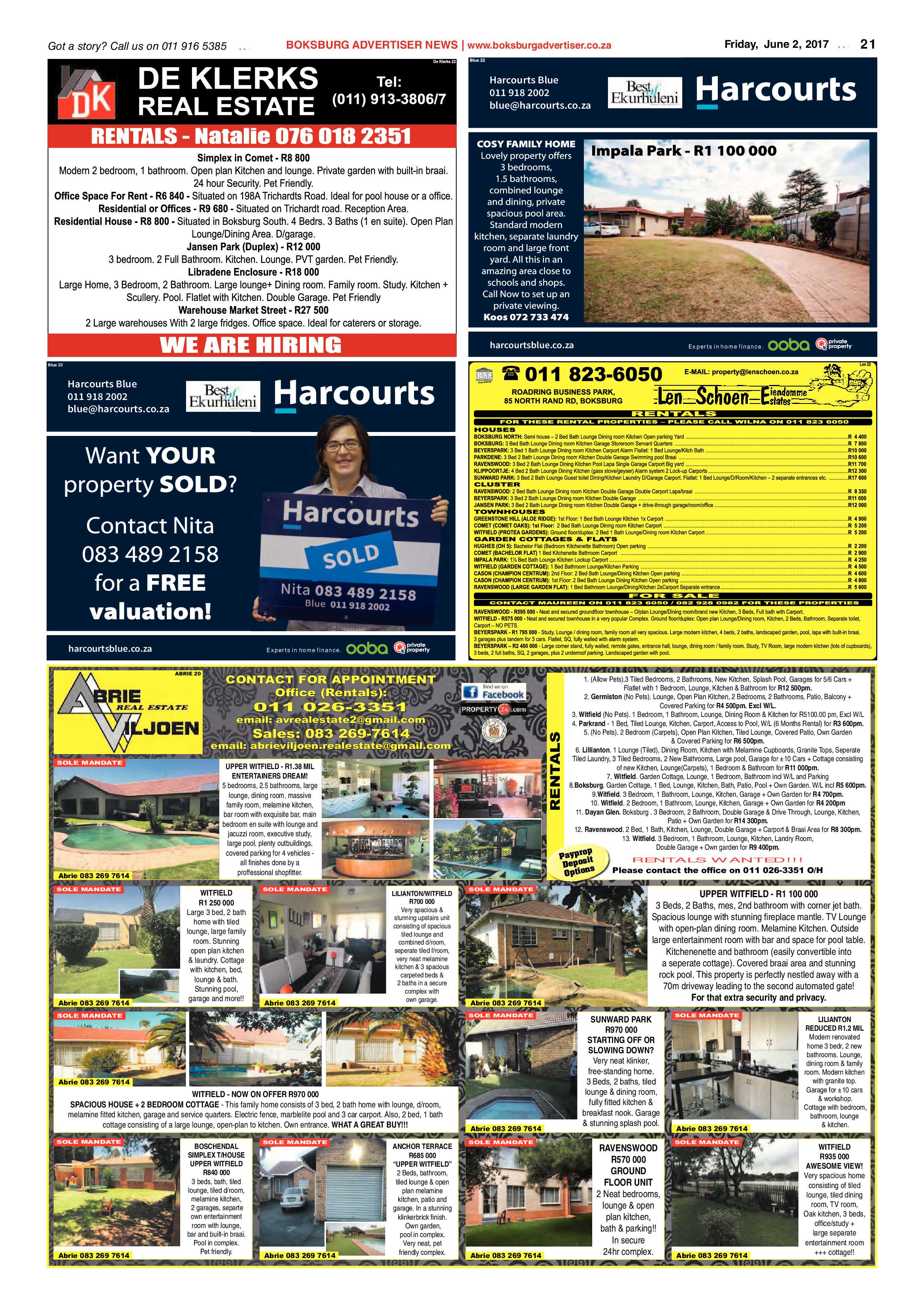 Boksburg Advertiser 30 May 2017 page 21