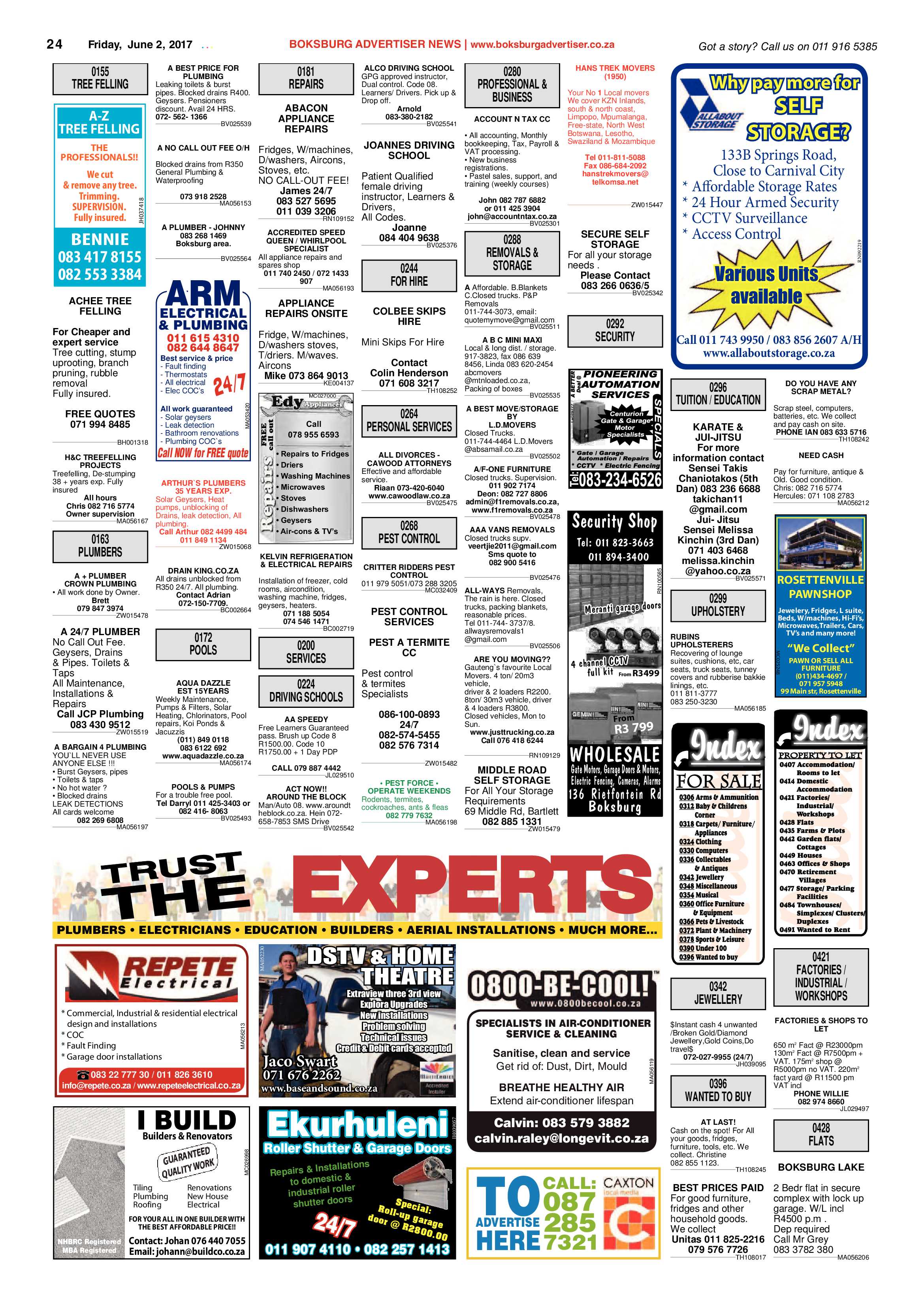 Boksburg Advertiser 30 May 2017 page 24
