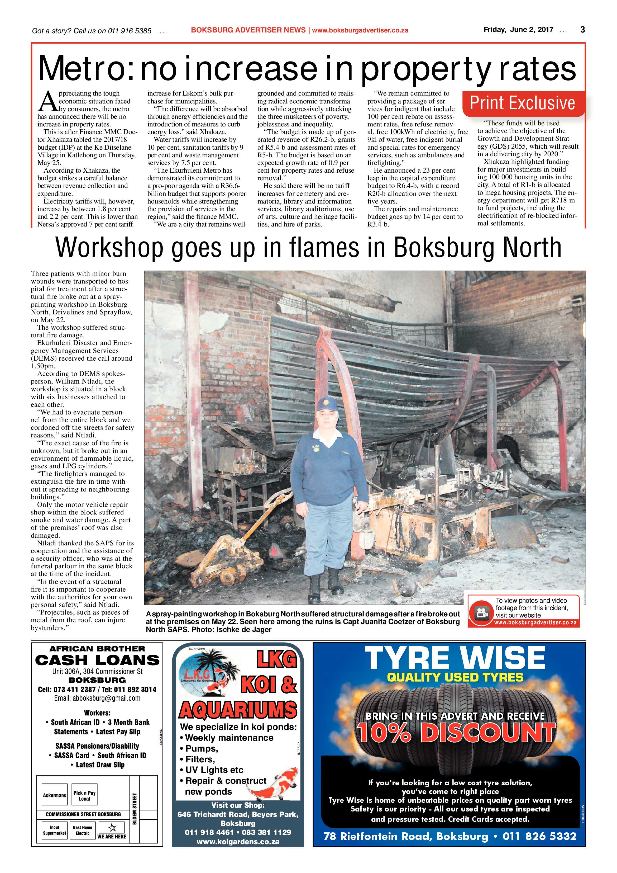Boksburg Advertiser 30 May 2017 page 3
