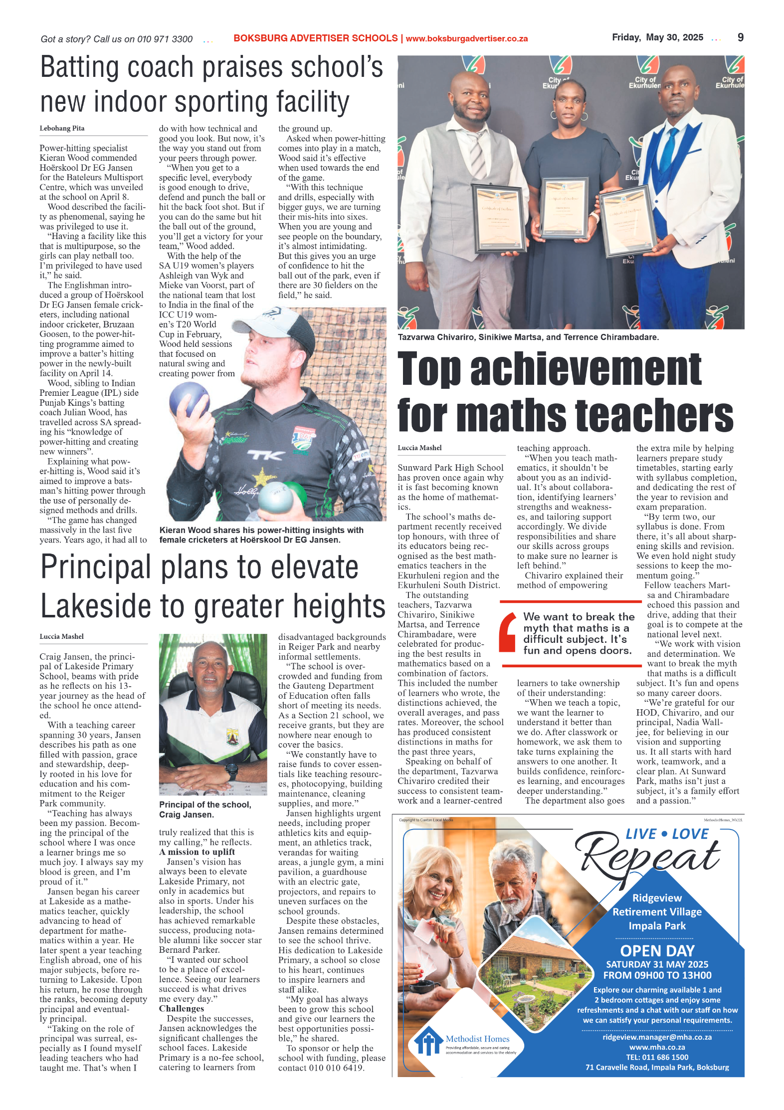 Boksburg Advertiser 30 May 2025 page 9