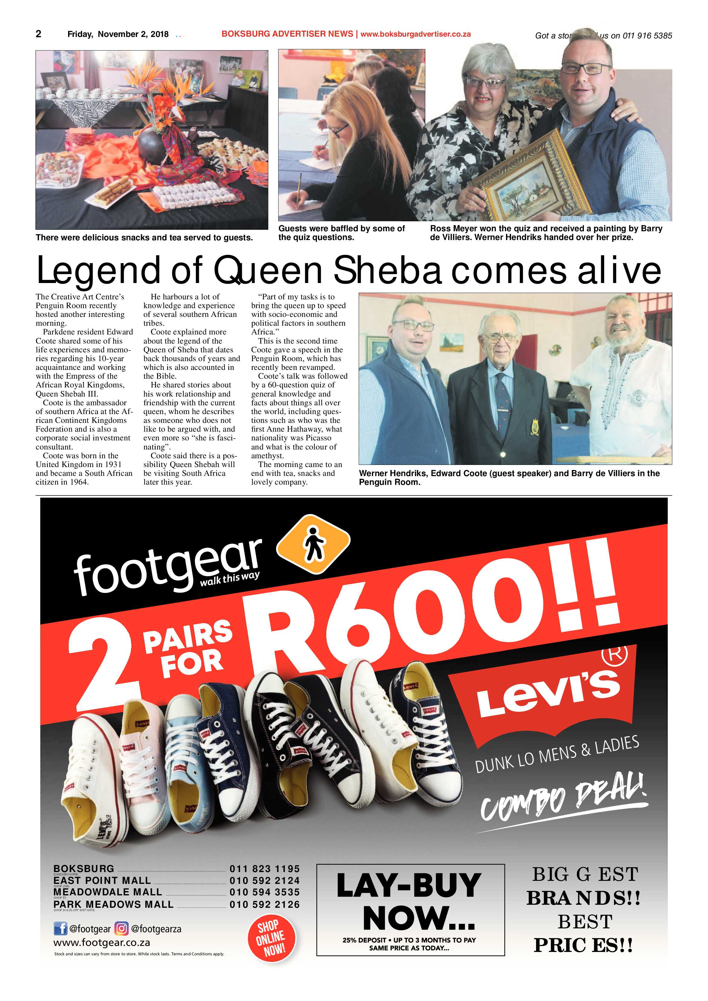 Boksburg Advertiser 30 October 2018 page 2