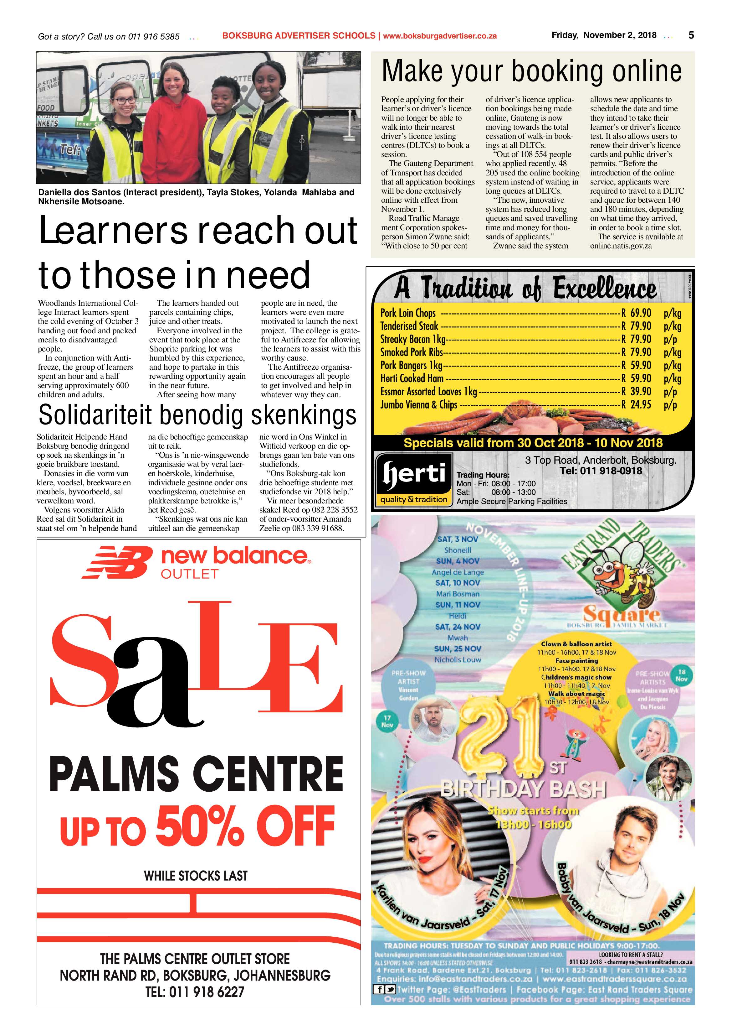 Boksburg Advertiser 30 October 2018 page 5