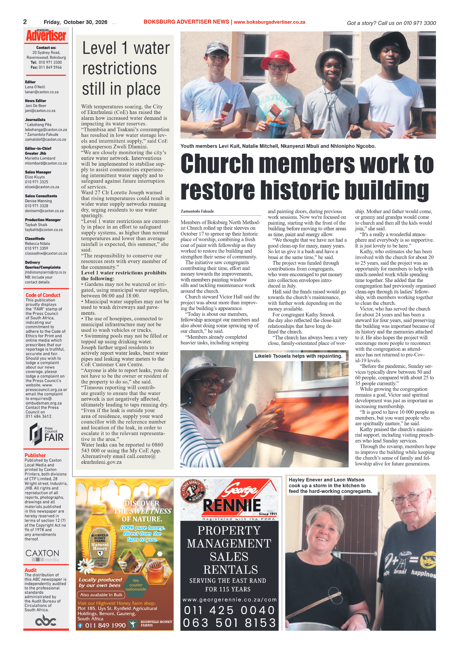 Boksburg Advertiser 30 October 2026 page 4