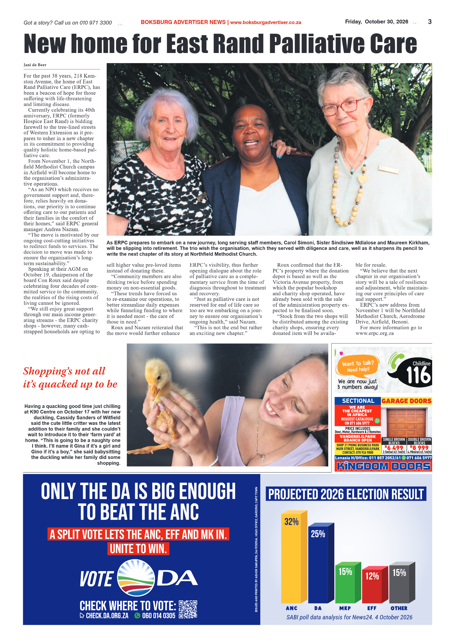 Boksburg Advertiser 30 October 2026 page 5