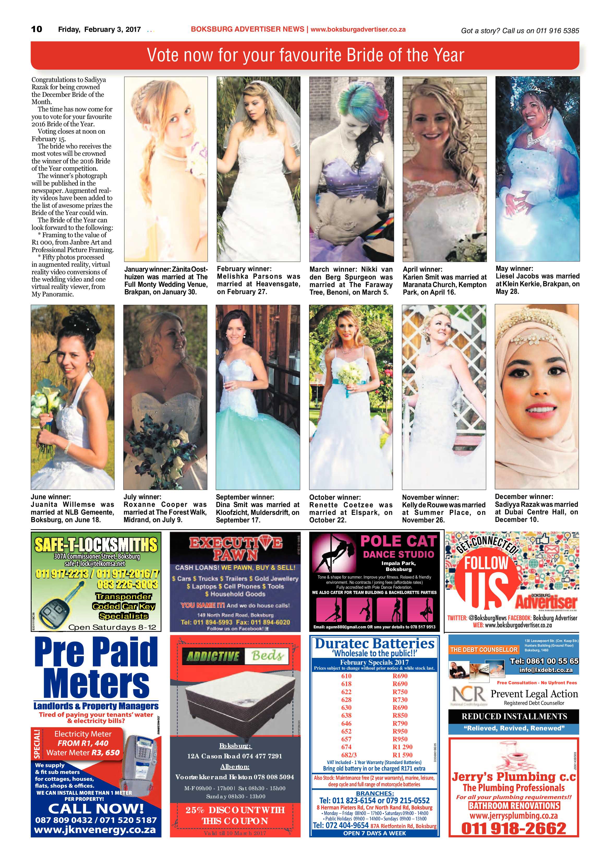 Boksburg Advertiser 31 January 2017 page 10