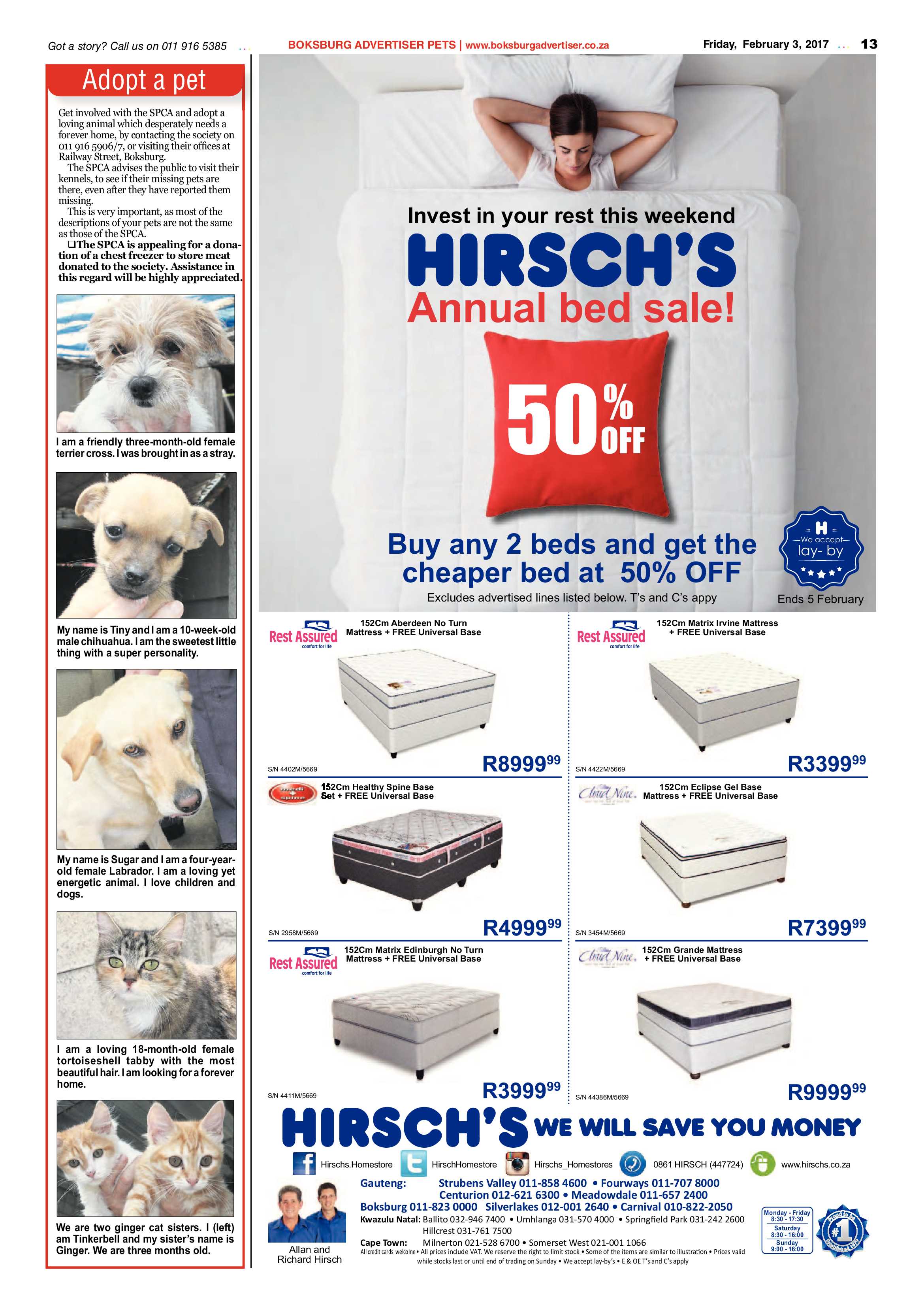Boksburg Advertiser 31 January 2017 page 13