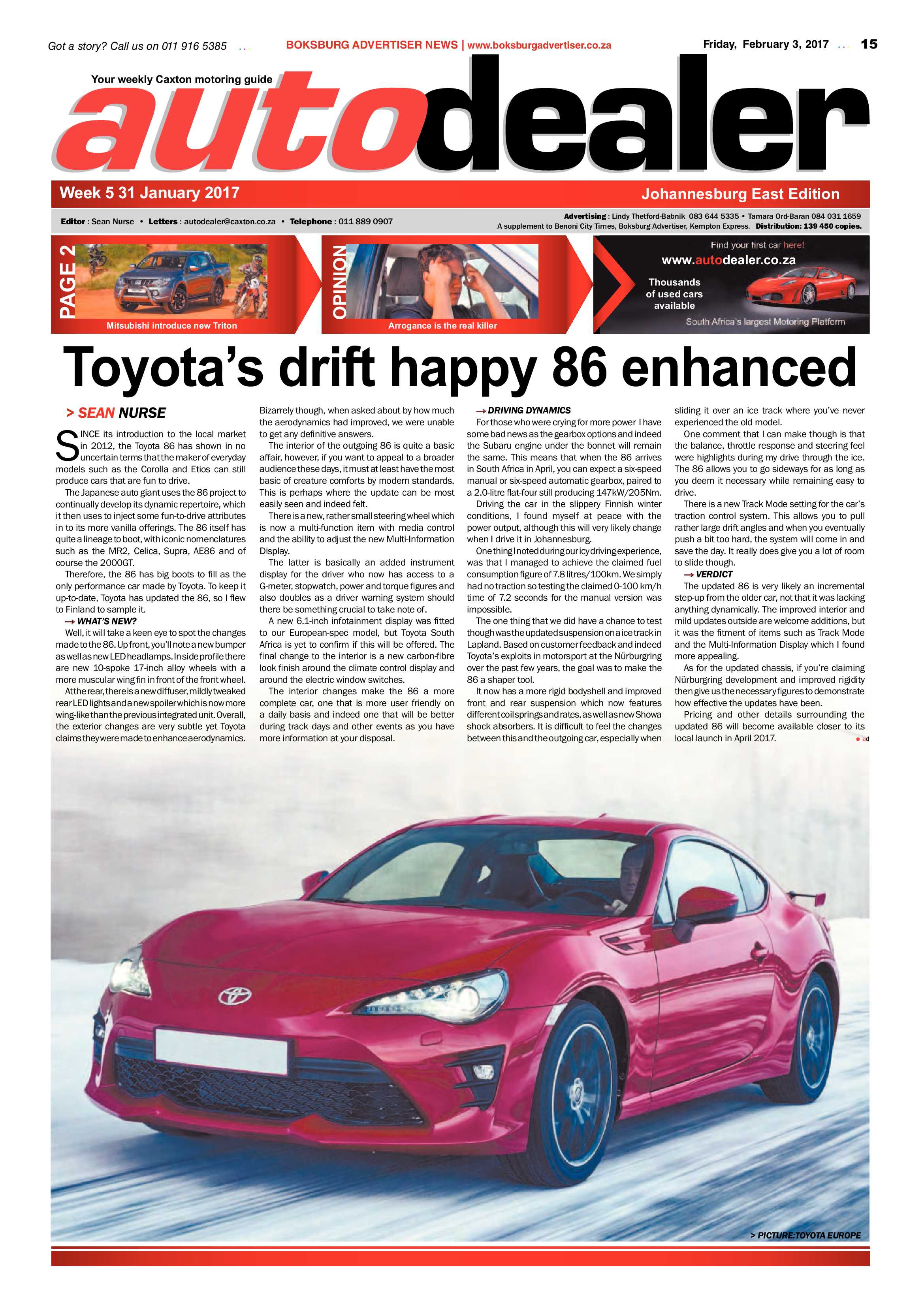 Boksburg Advertiser 31 January 2017 page 15
