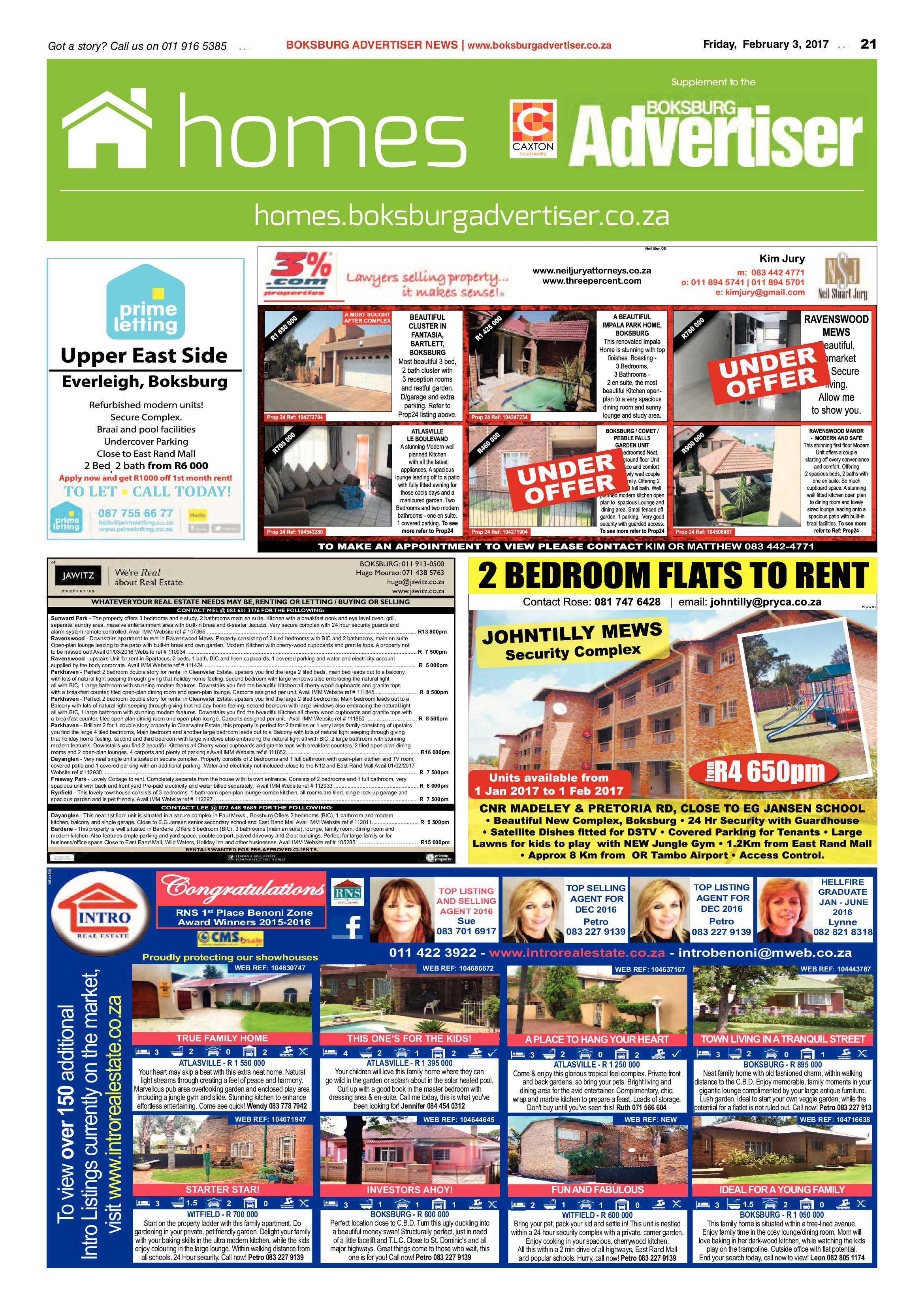 Boksburg Advertiser 31 January 2017 page 21