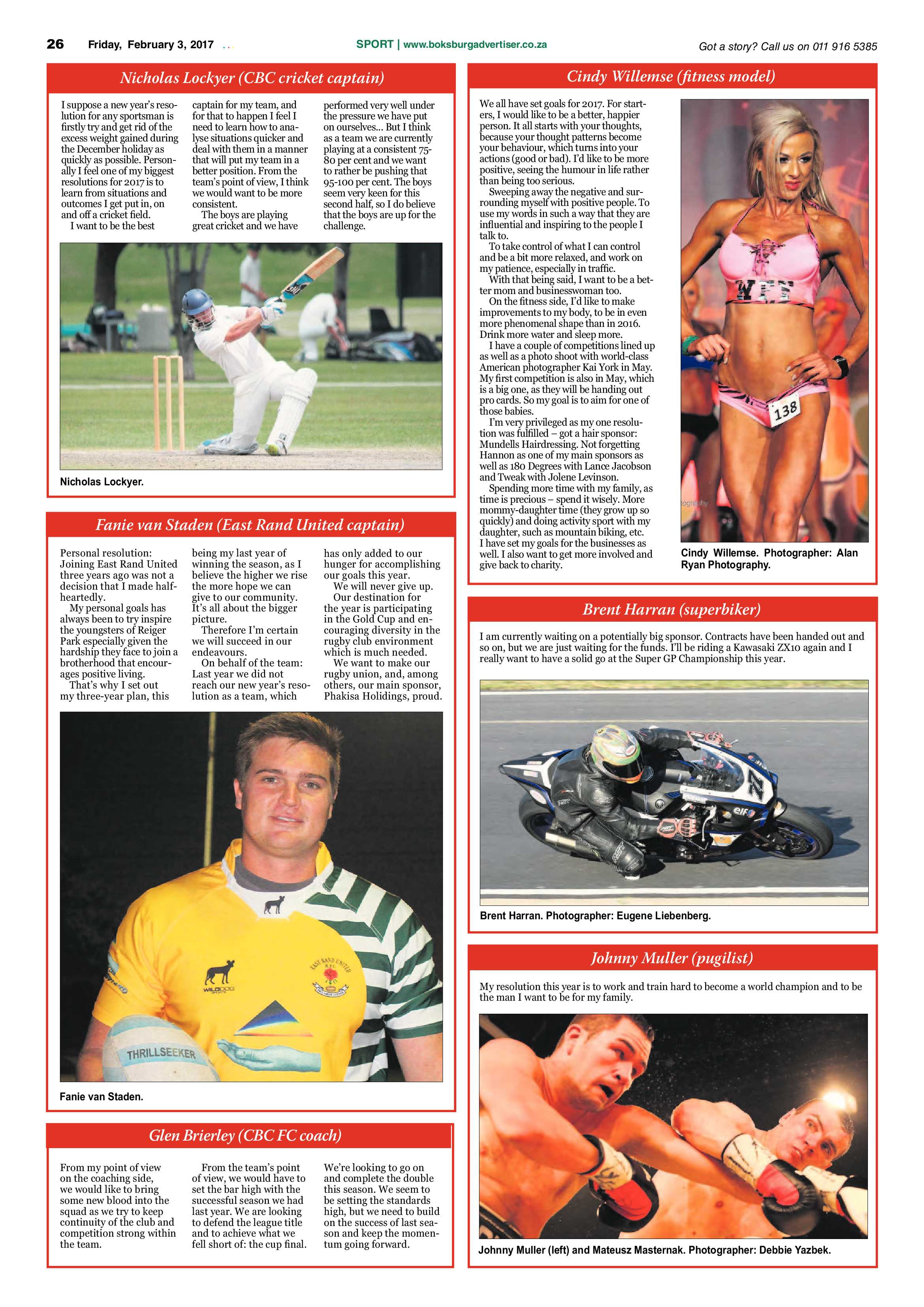 Boksburg Advertiser 31 January 2017 page 26