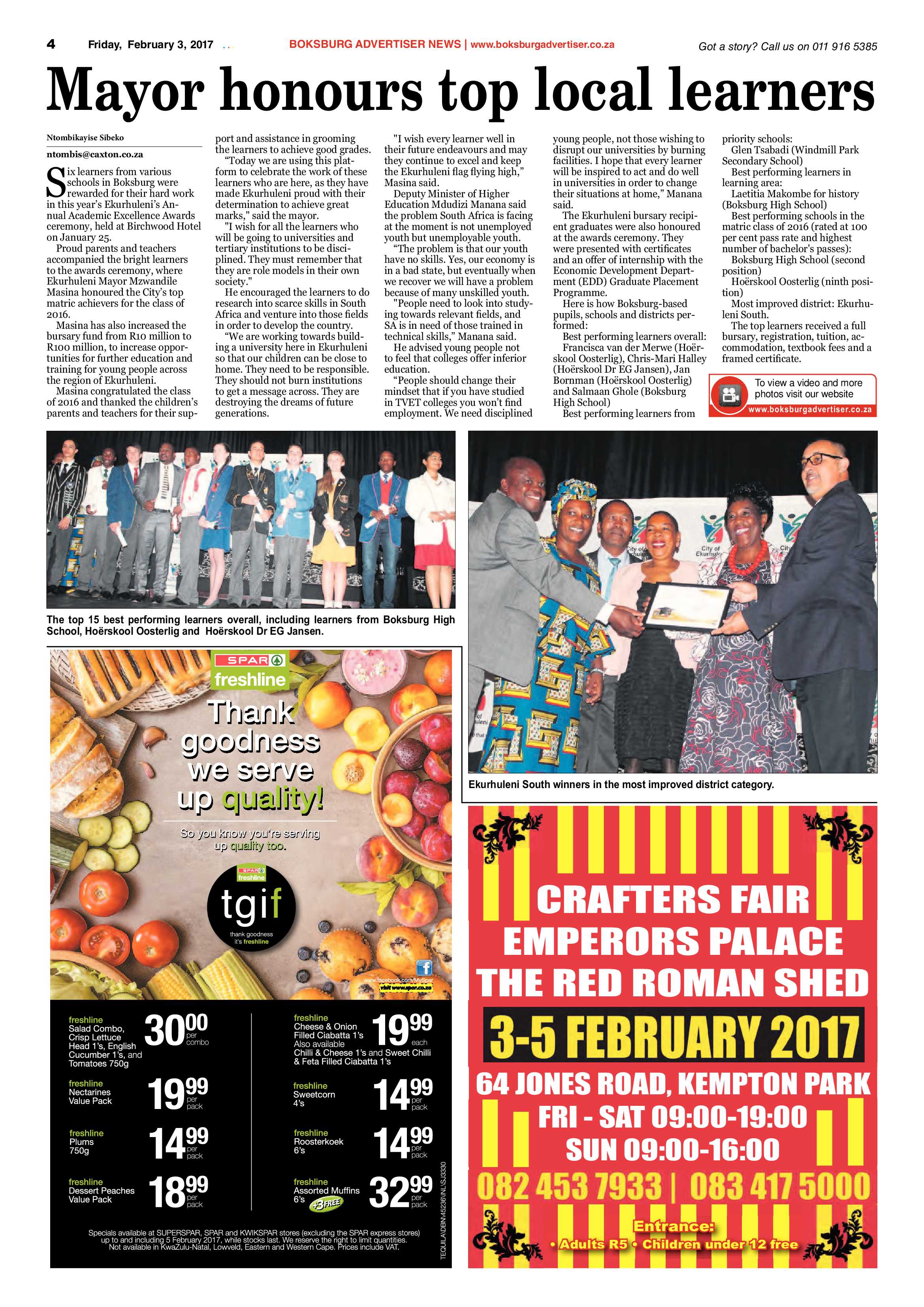 Boksburg Advertiser 31 January 2017 page 4
