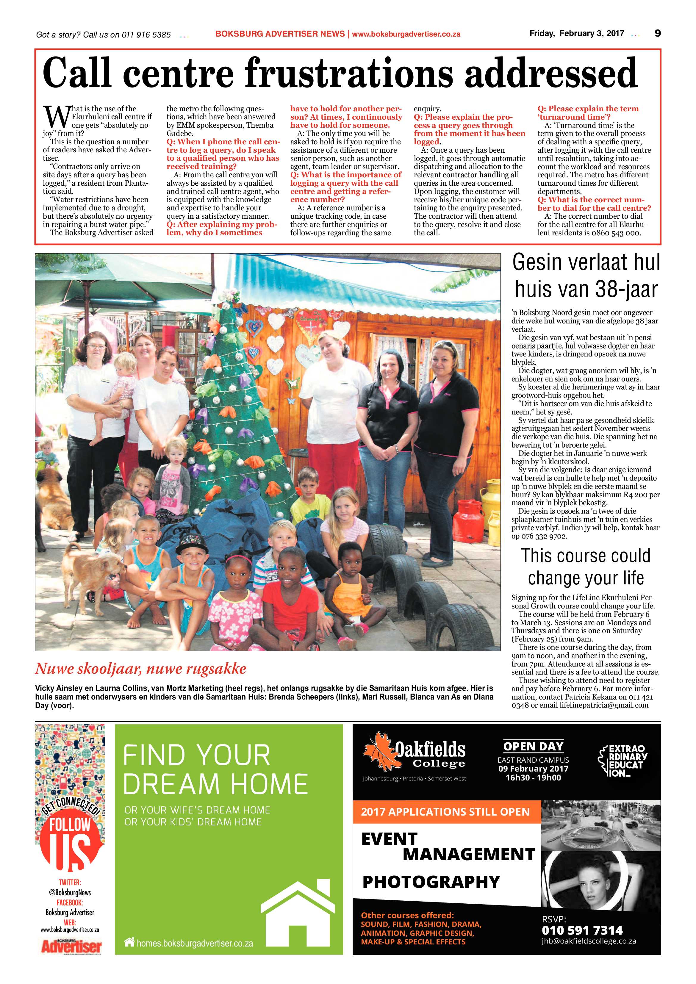 Boksburg Advertiser 31 January 2017 page 9