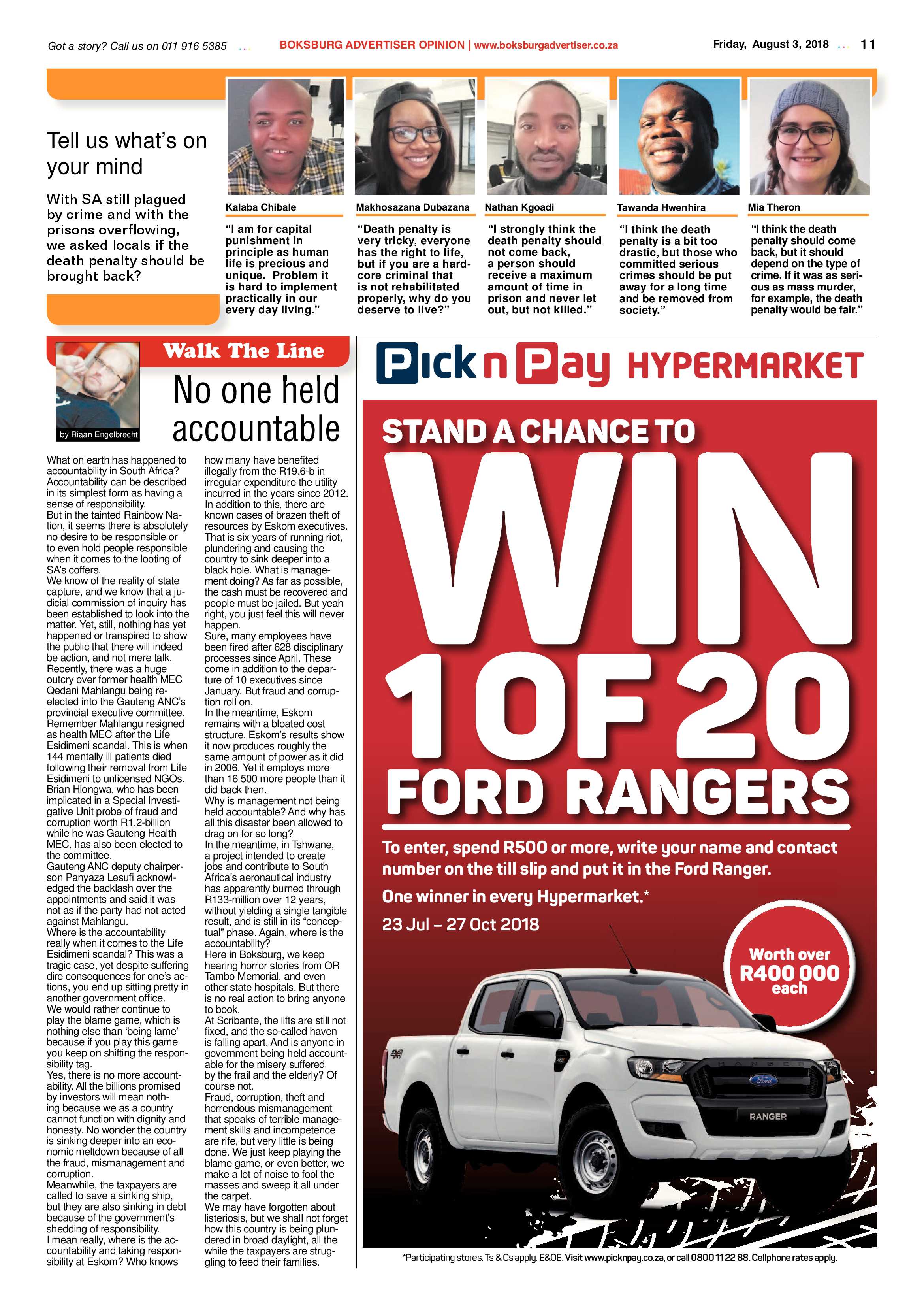 Boksburg Advertiser 31 July 2018 page 11