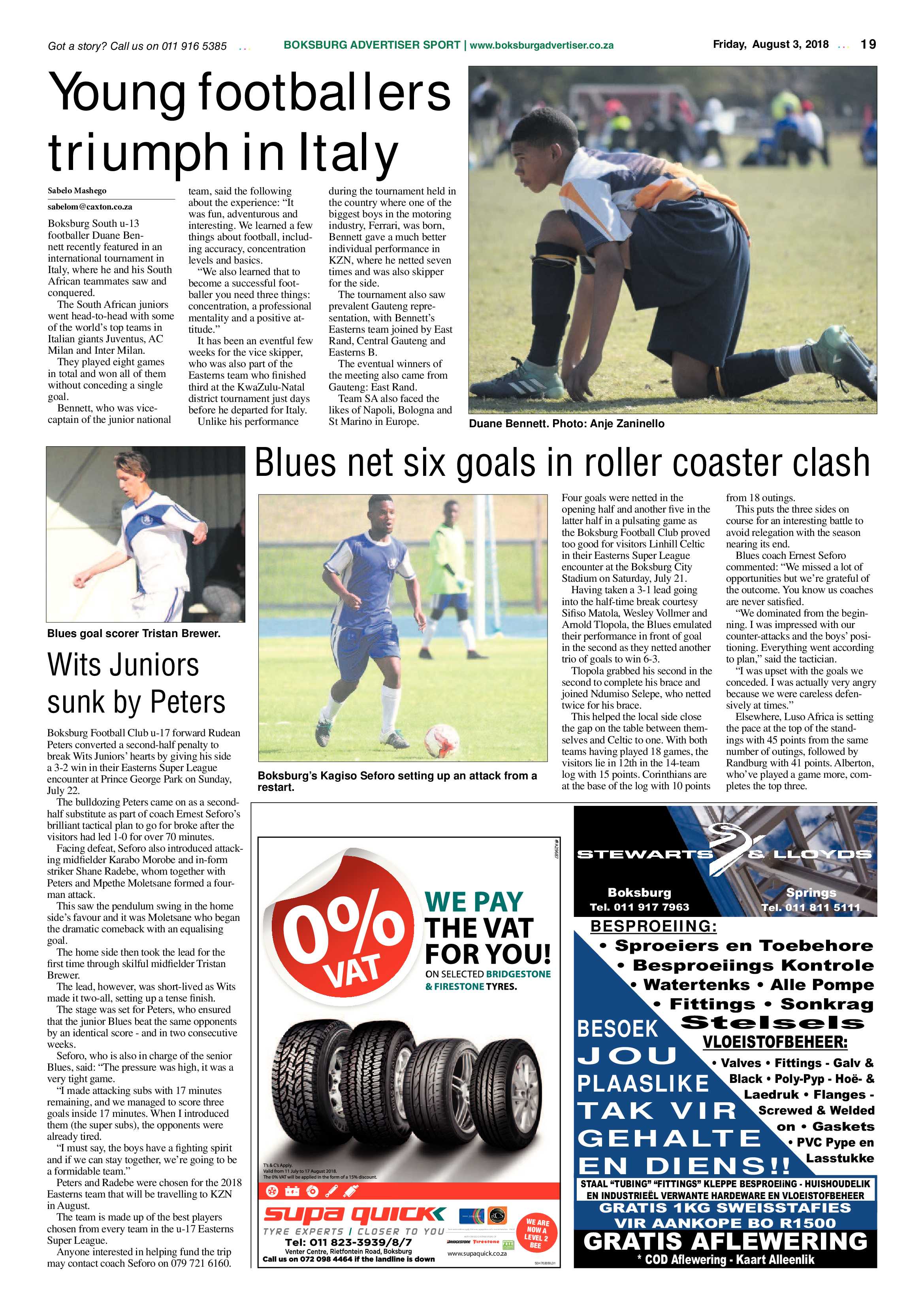 Boksburg Advertiser 31 July 2018 page 19